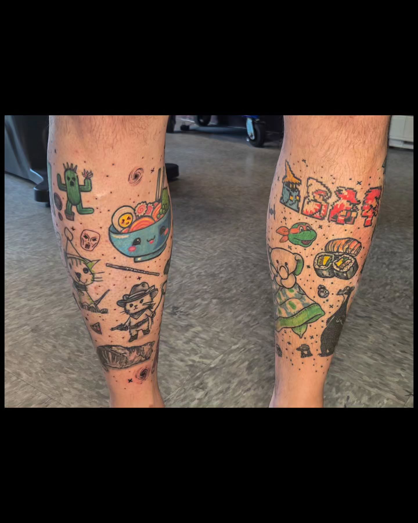 Tattoo by @isolationtattoos — anime, dotwork