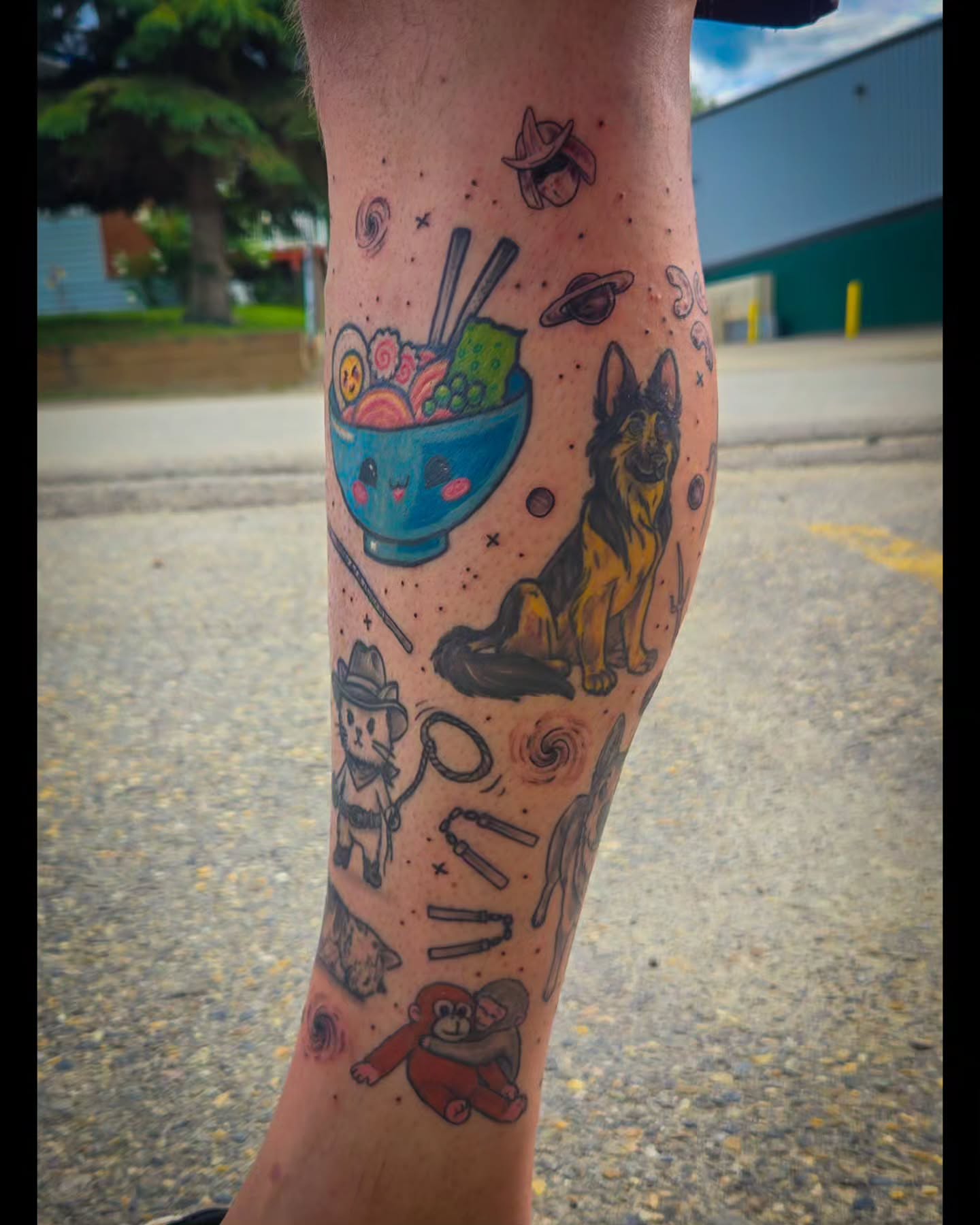 Tattoo by @isolationtattoos — dotwork, illustrative