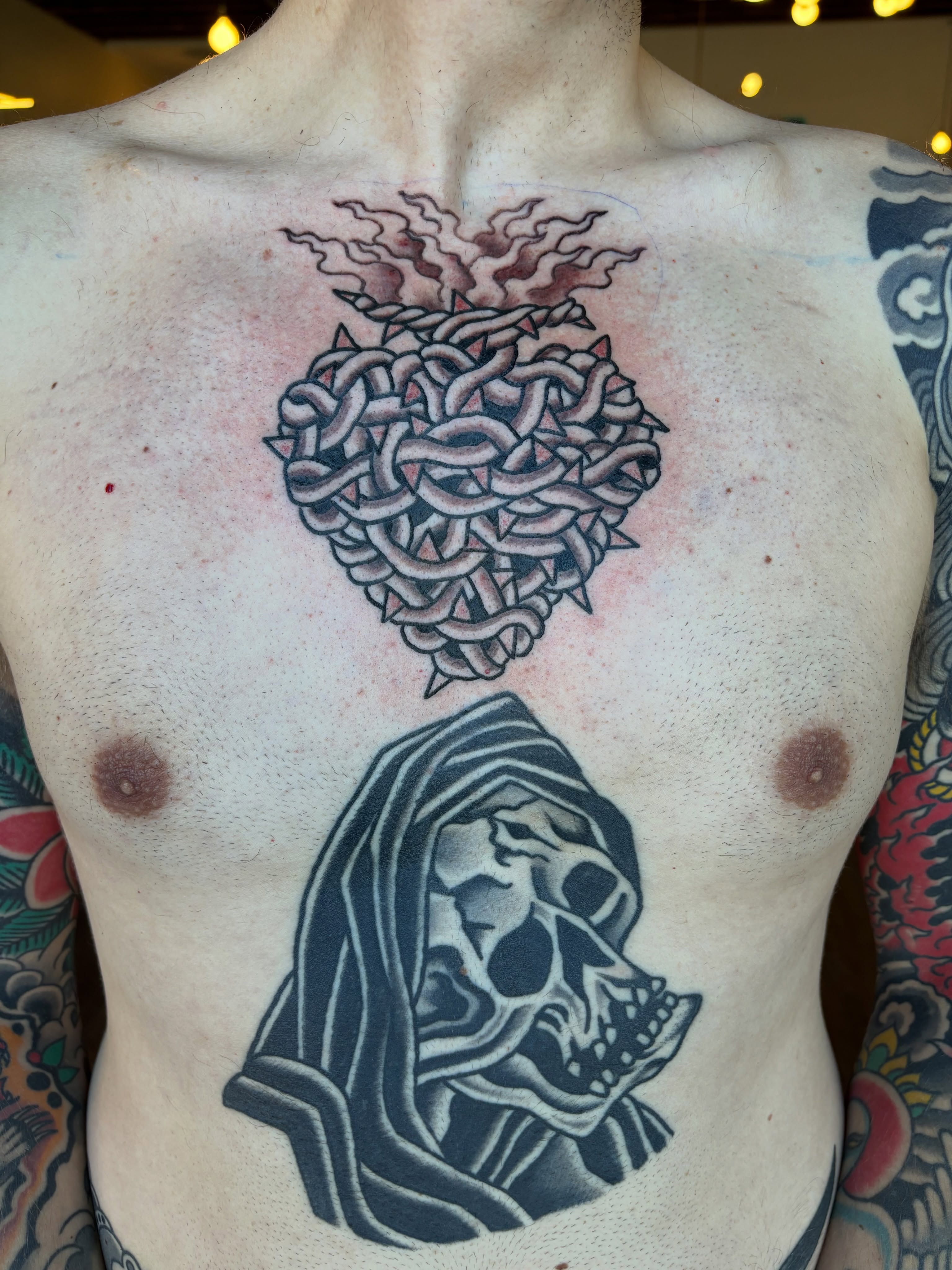 Tattoo by @jeffslacktattoo — black_and_grey, dark_realism