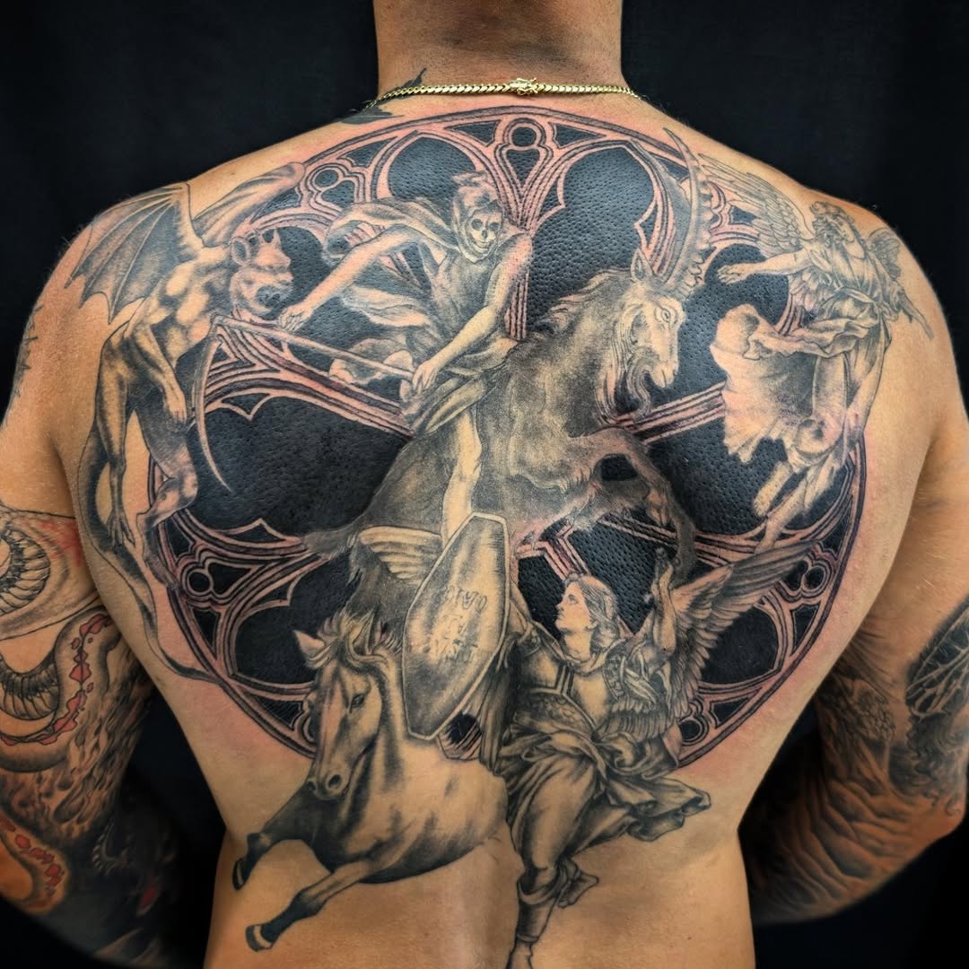 Tattoo by @yourferalfriend — black_and_grey, realism