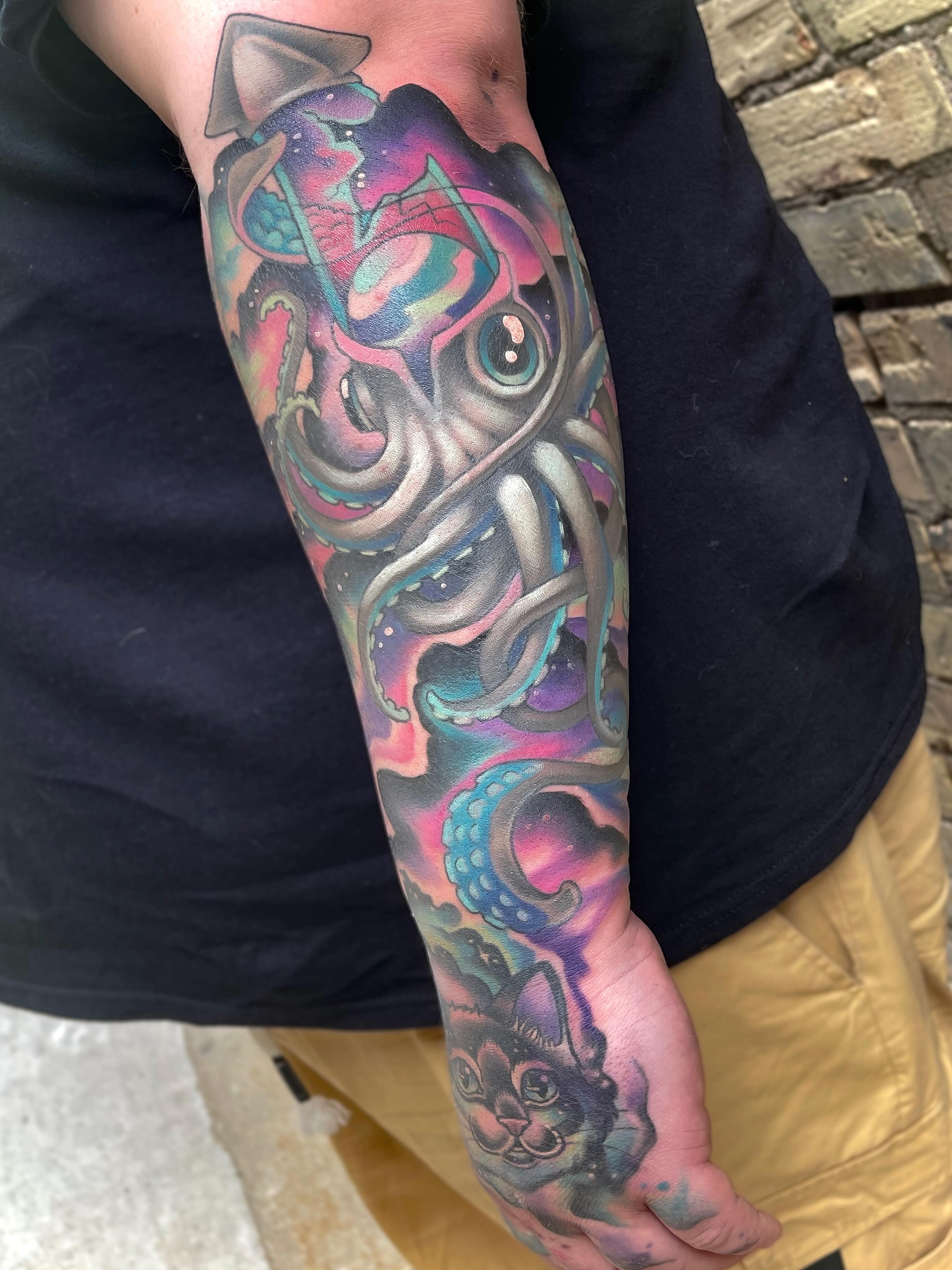 Tattoo by @corracarmine — new_school, surrealism