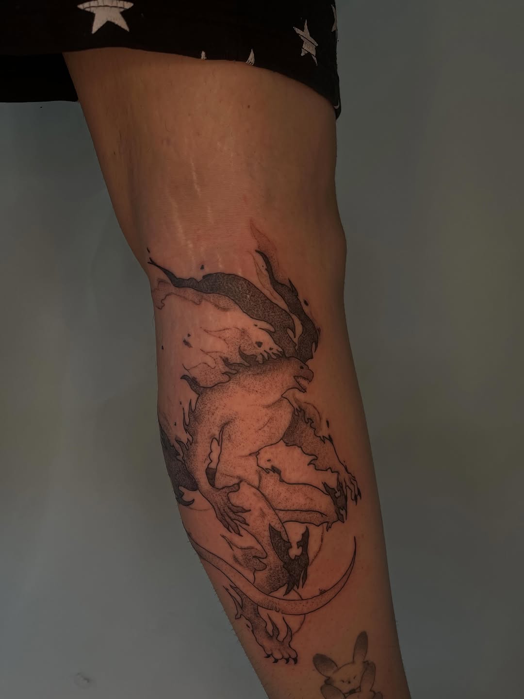 Tattoo by @pitypostcard — black_and_grey, illustrative
