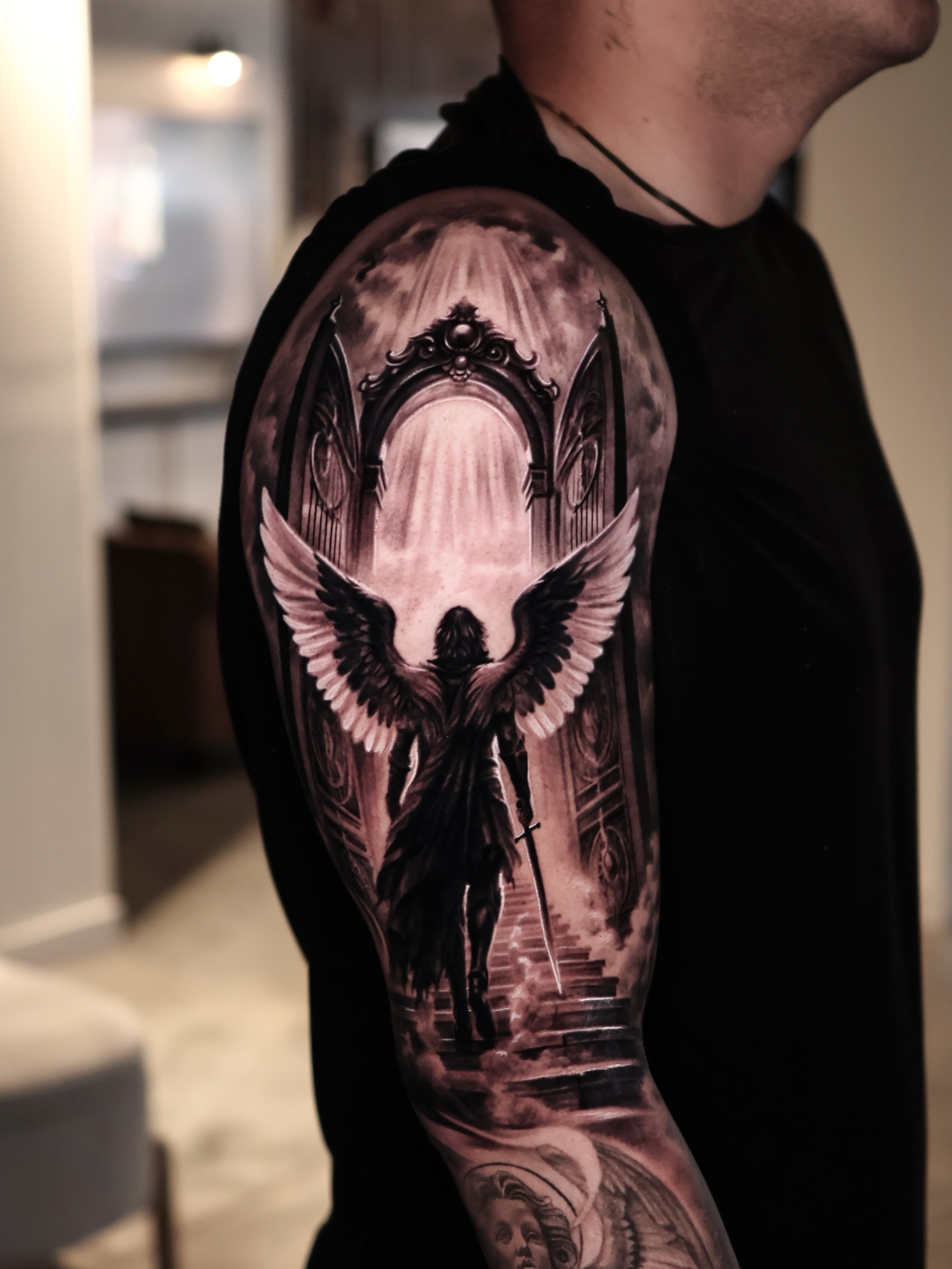 Tattoo by @steven1nk — realism, black_and_grey