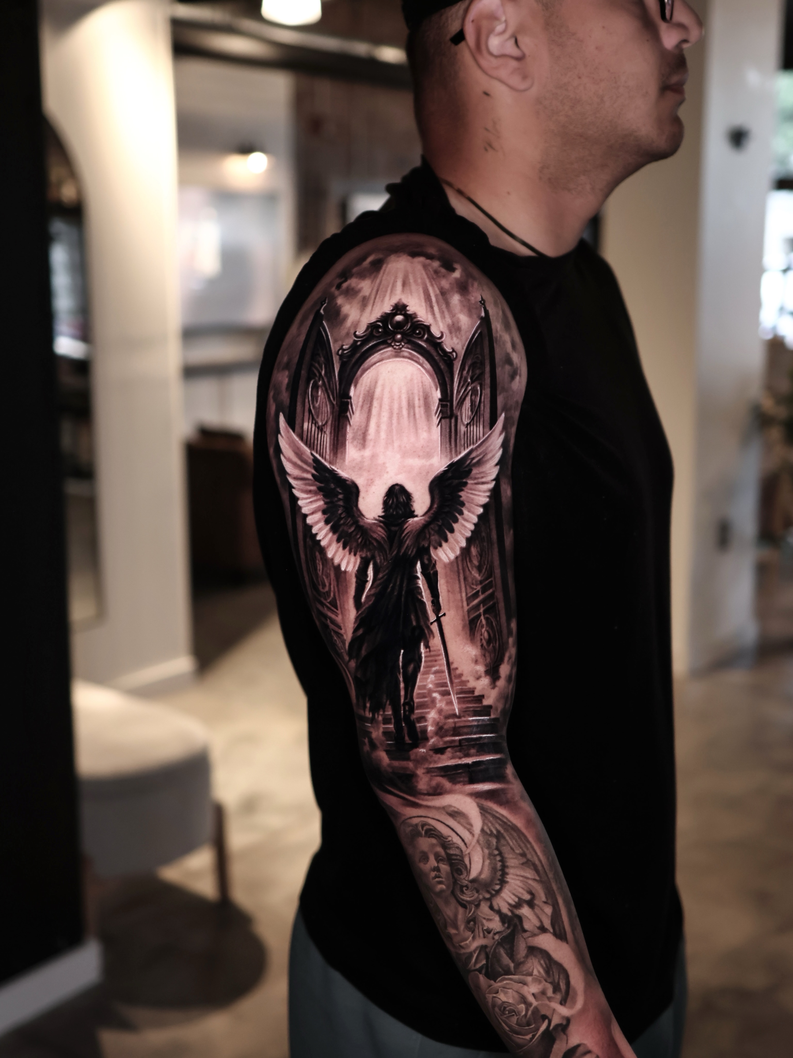 Tattoo by @steven1nk — realism, black_and_grey