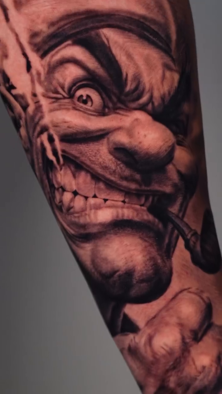 Tattoo by @nik__ink — realism, black_and_grey