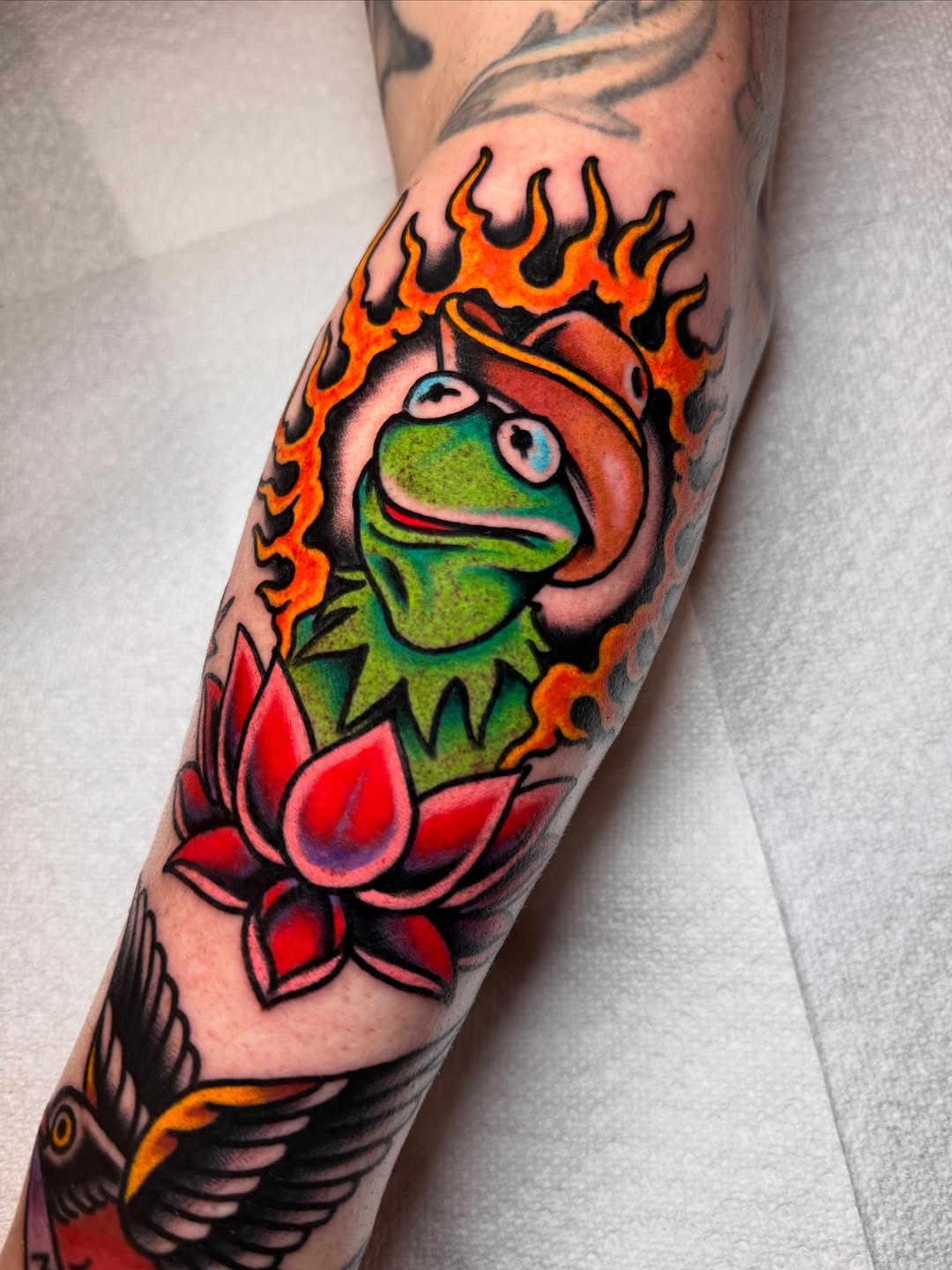 Tattoo by @floodrat — american_traditional, new_school