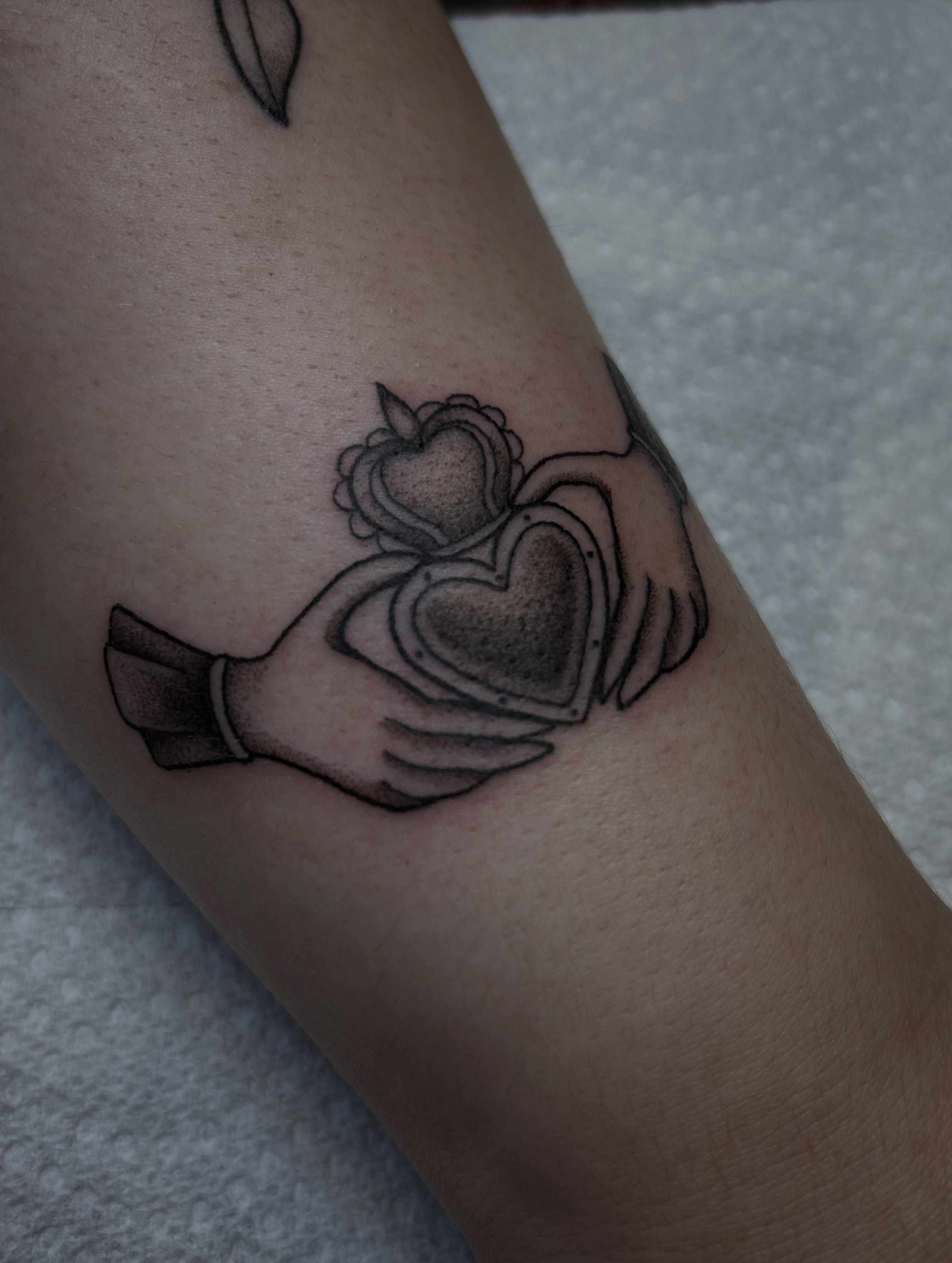 Tattoo by @midwestcrybaby — black_and_grey