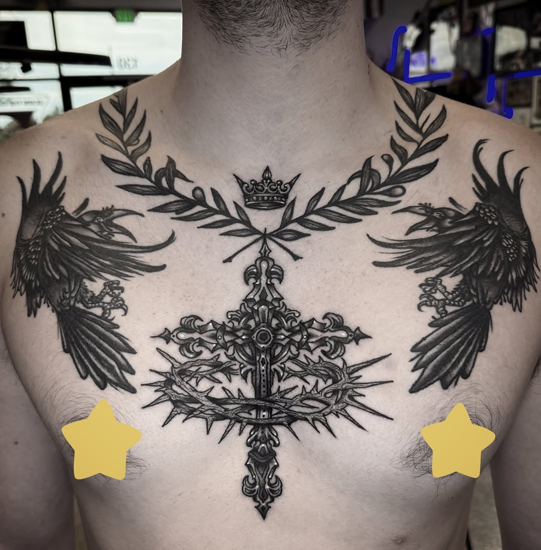 Tattoo by @tattoosbybrooks — black_and_grey, ornamental