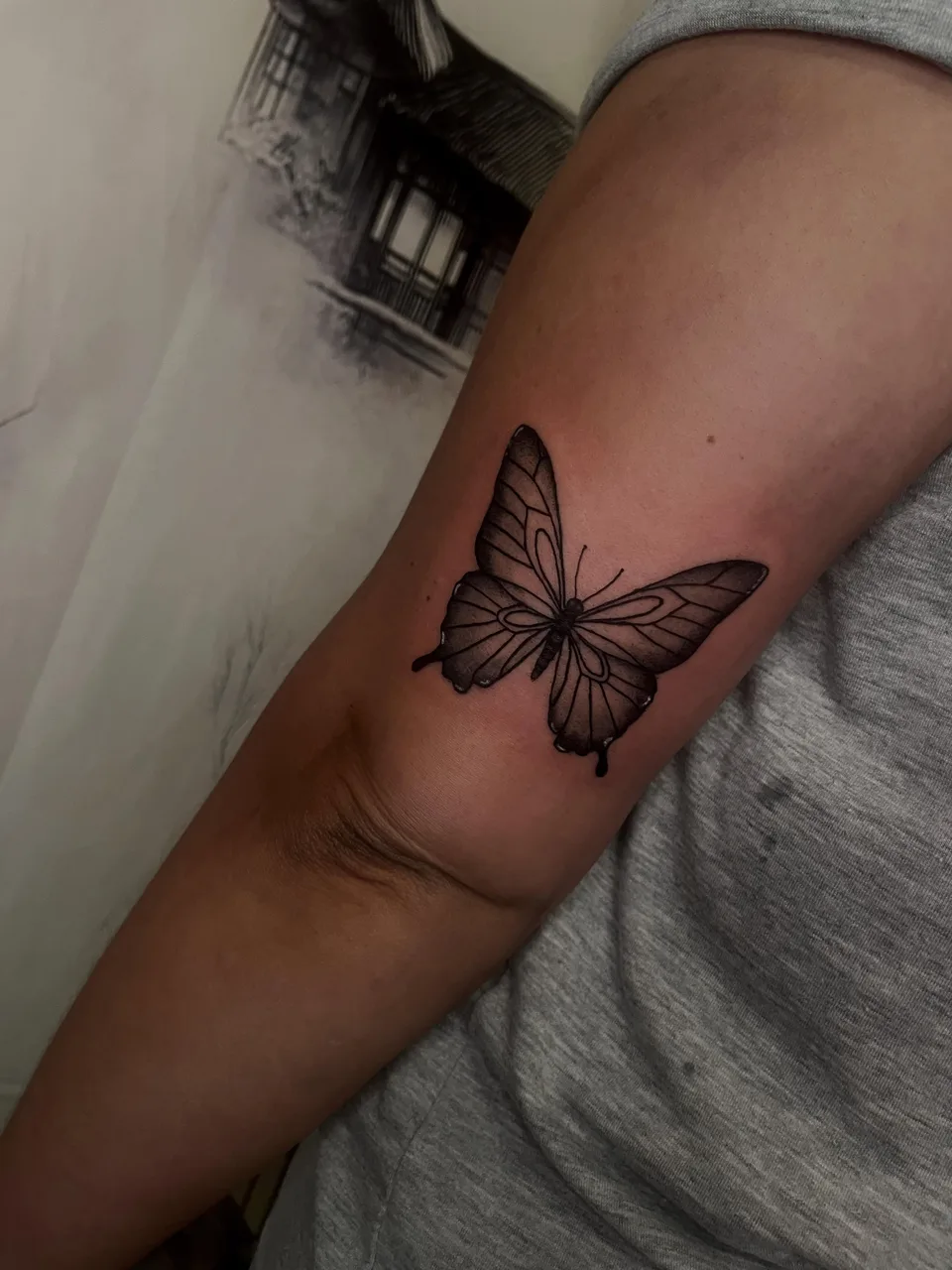 Tattoo by @redtideink — black_and_grey