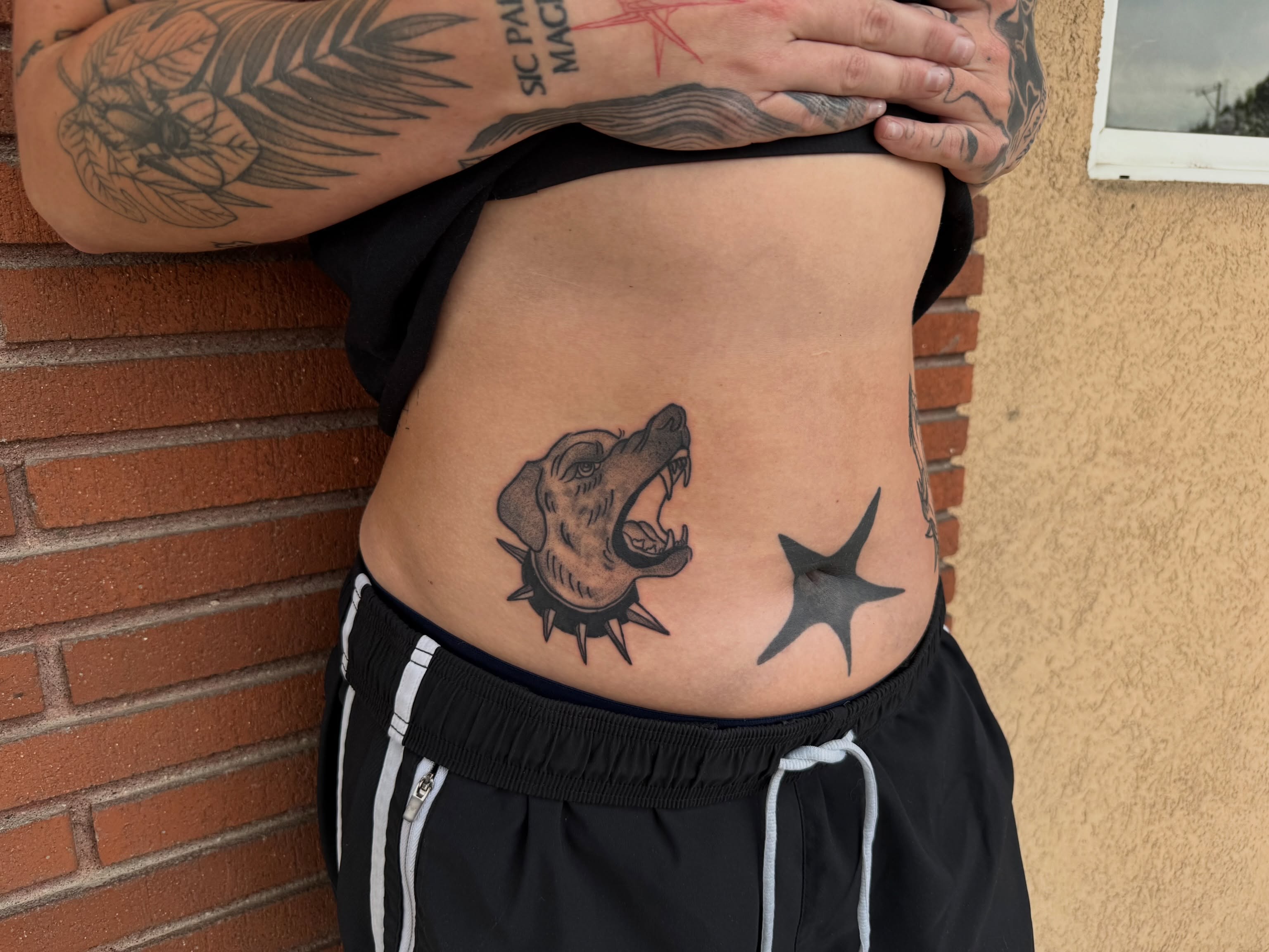 Tattoo by @feralfawntattoo — black_and_grey