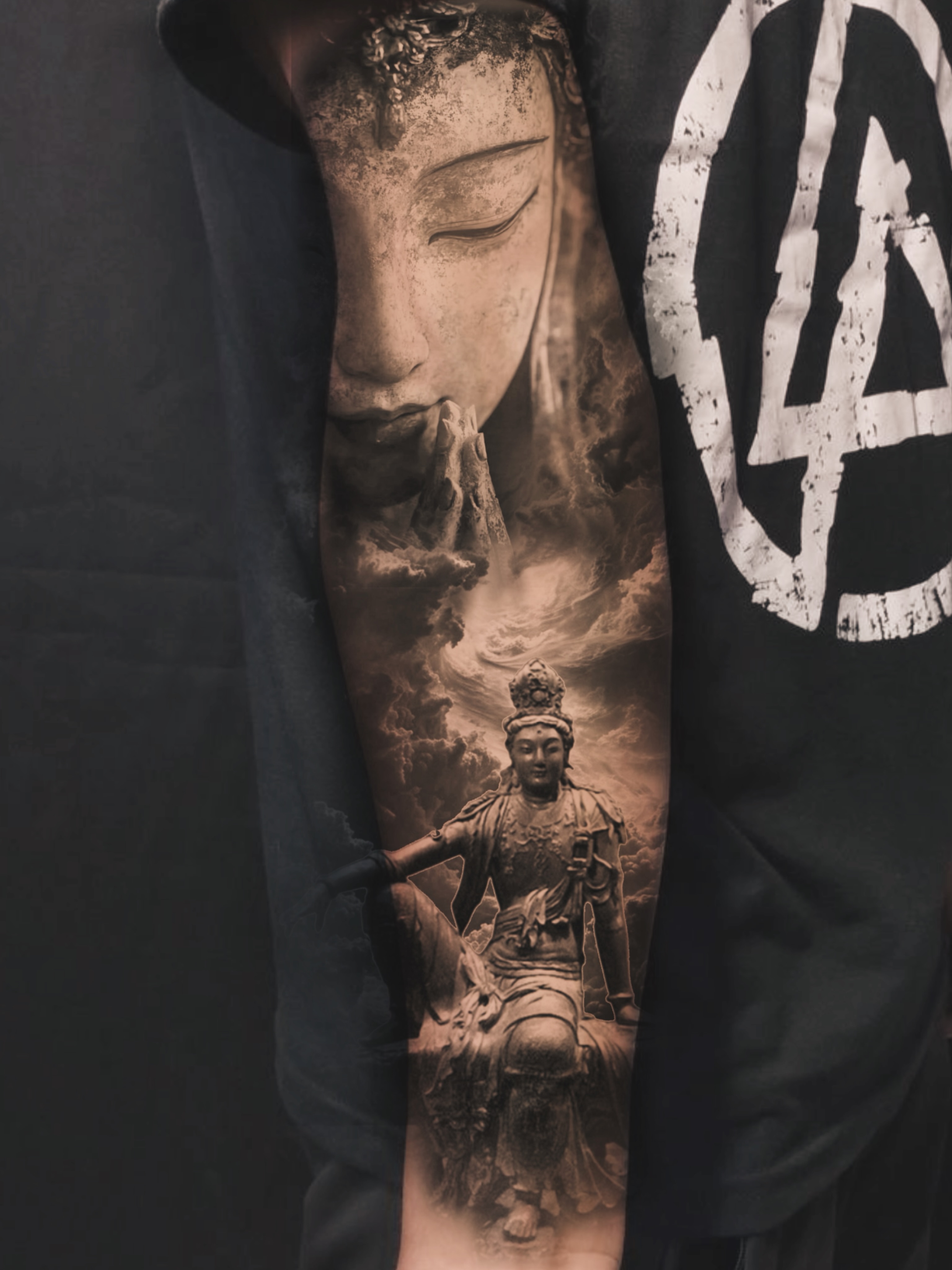 Tattoo by @tattooer_amu — realism, black_and_grey