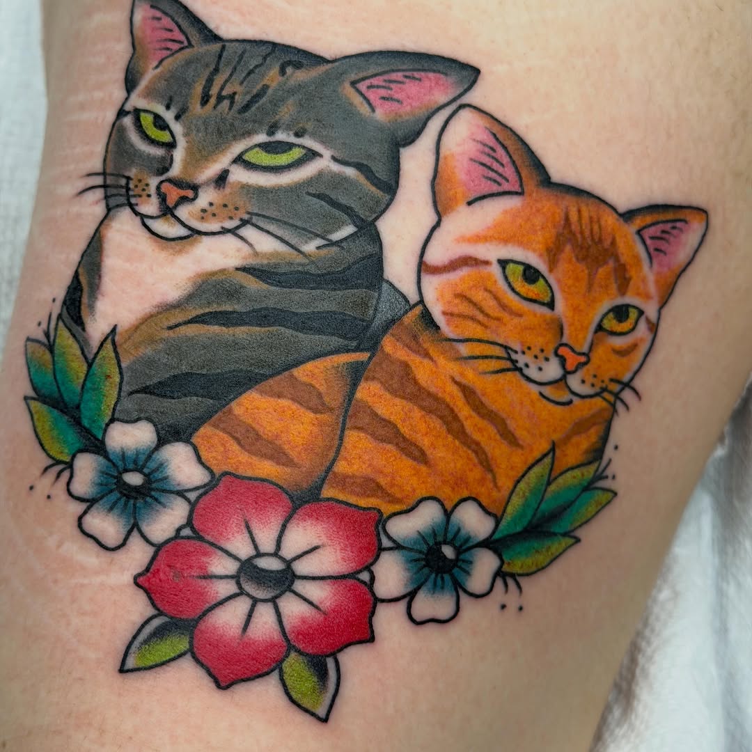 Tattoo by @aprilflowerstattoo โ american_traditional, realism