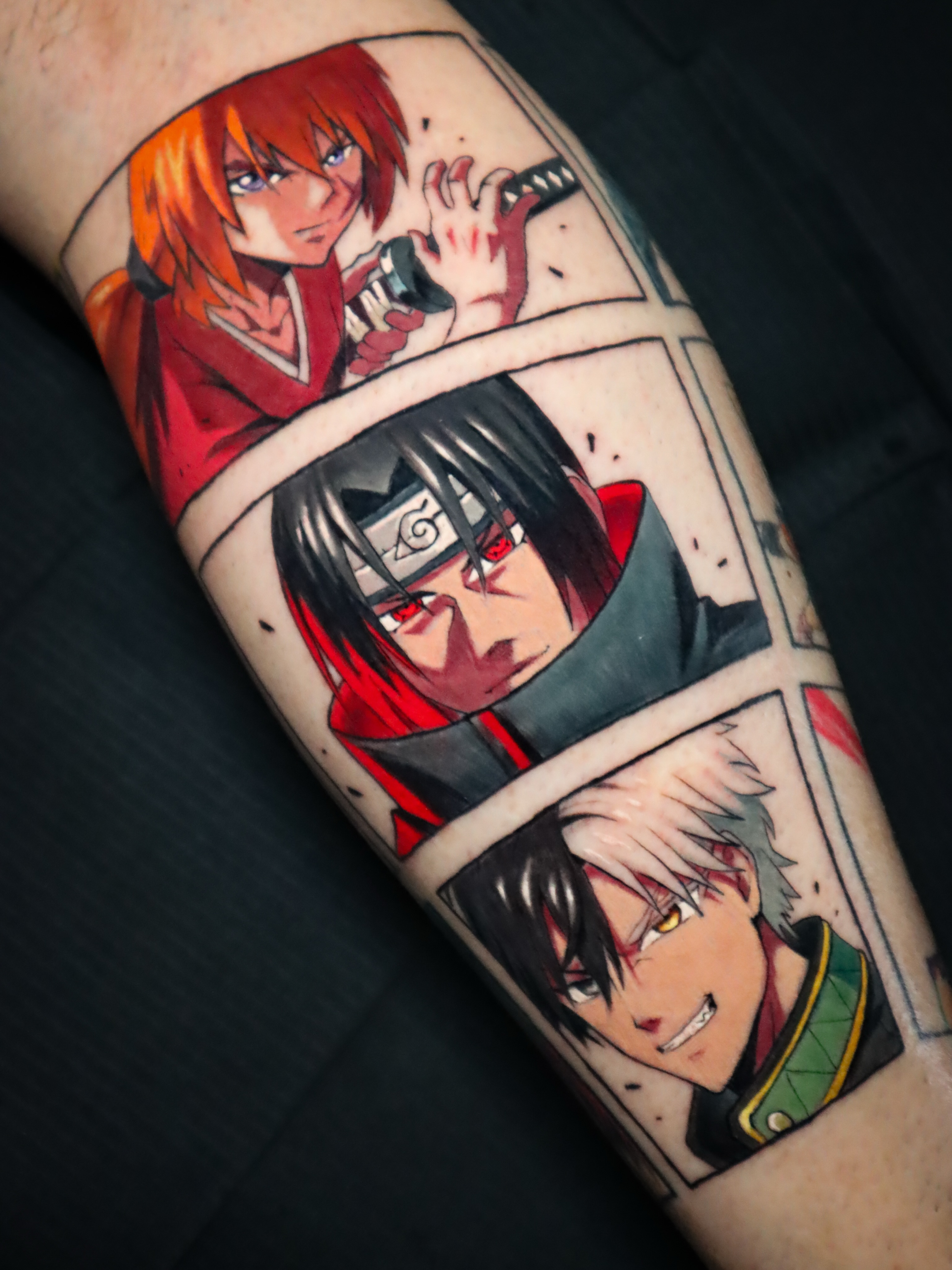 Anime characters anime tattoo on the forearm by Jesús Blones - Tattoo Artist, Norwalk, Connecticut