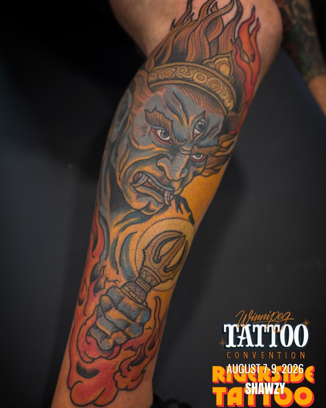 Tattoo by @shawzyriverside — american_traditional, dotwork