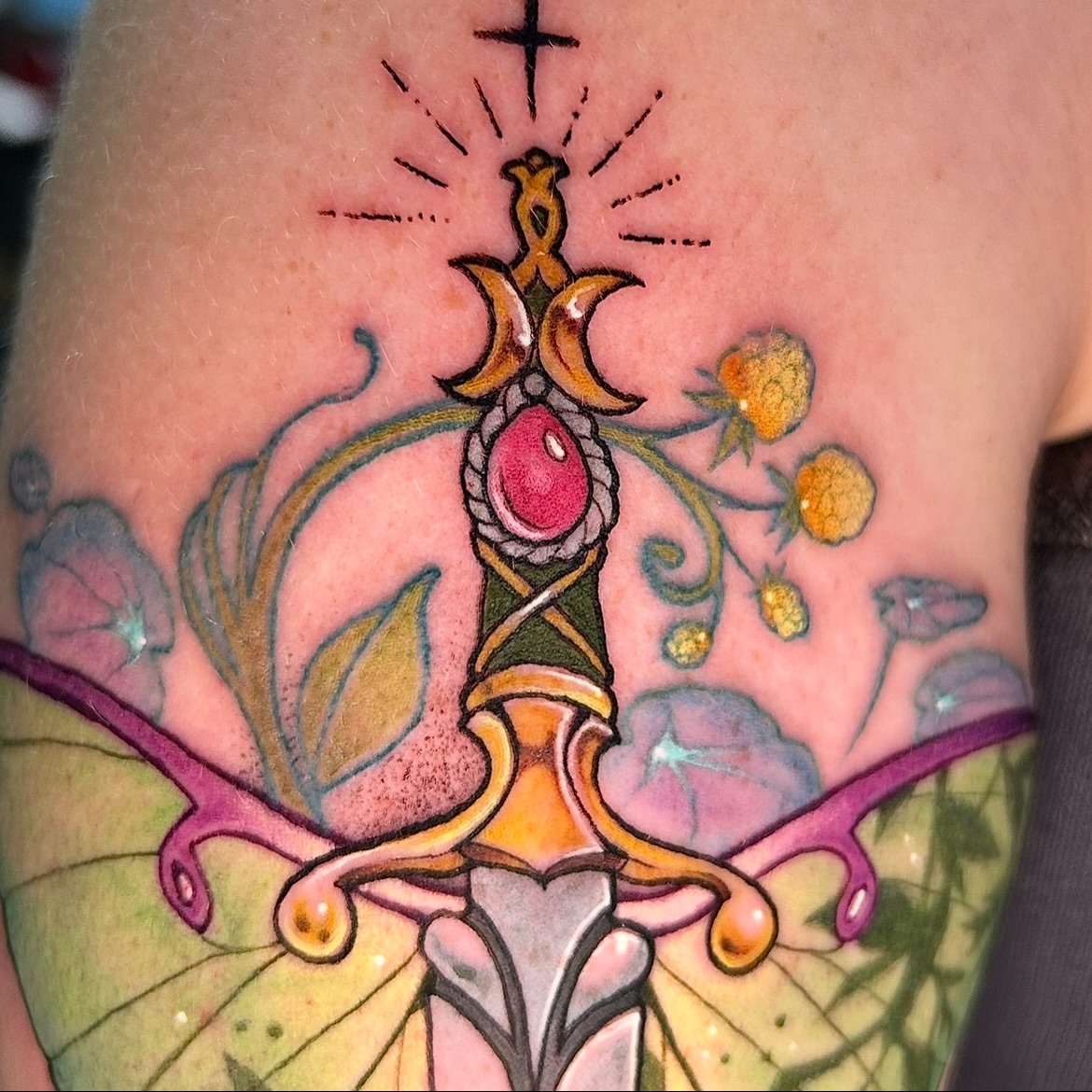 Tattoo by @crownandcrowtattoo — new_school, illustrative