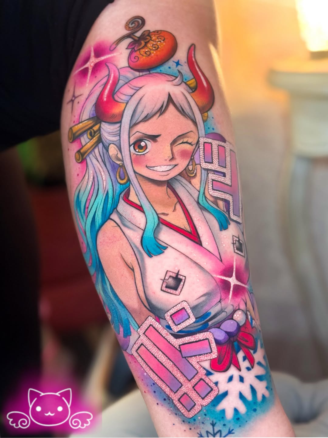 Tattoo by @maria.catwaii.tattoos — anime, new_school