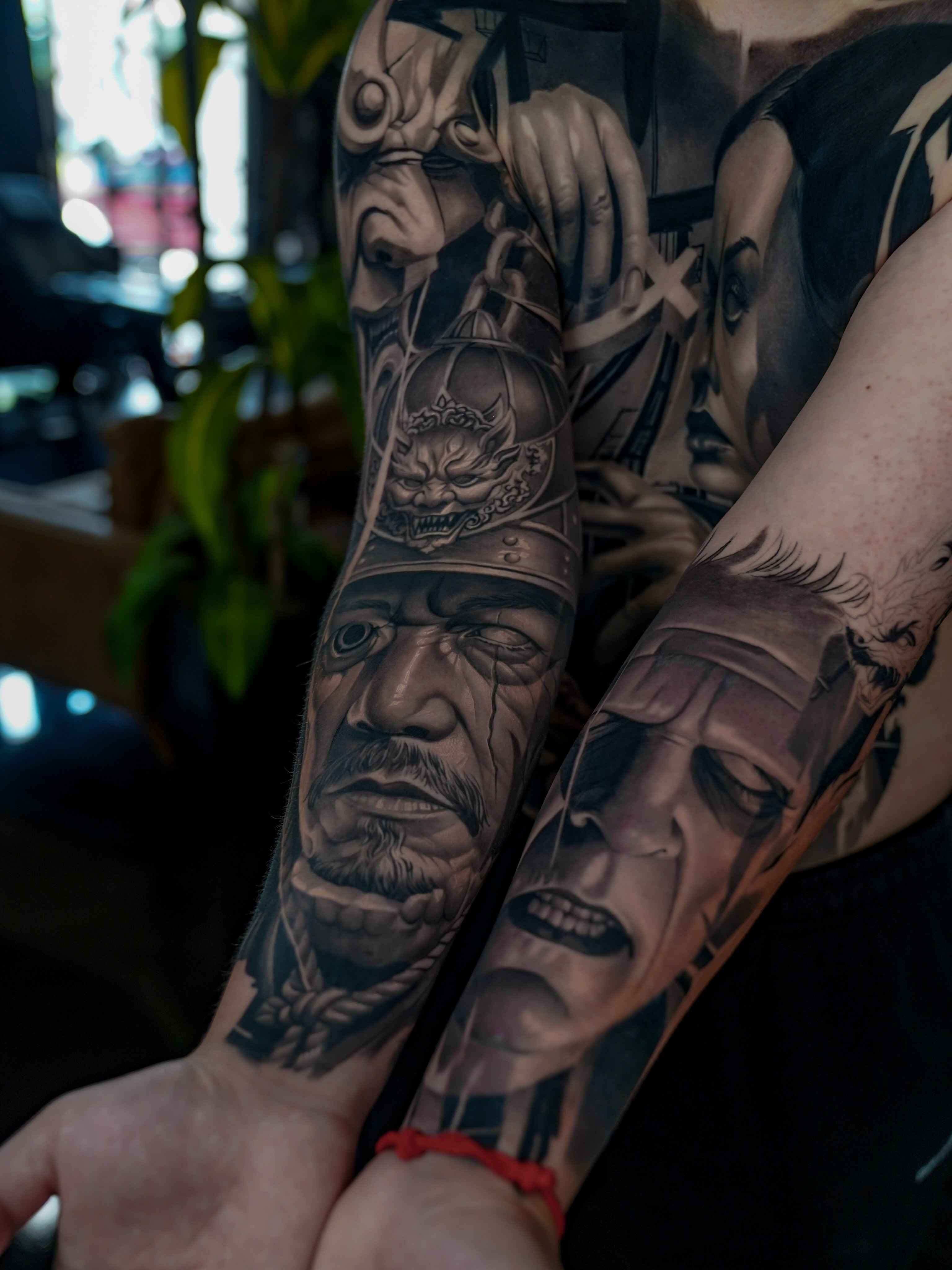 Portrait realism tattoo on the forearm by Fábio Guerreiro