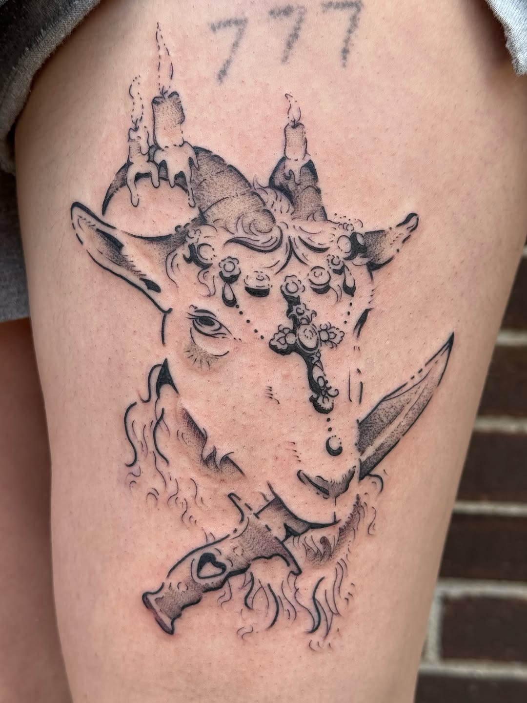 Tattoo by @mxminks โ dark_realism, black_and_grey