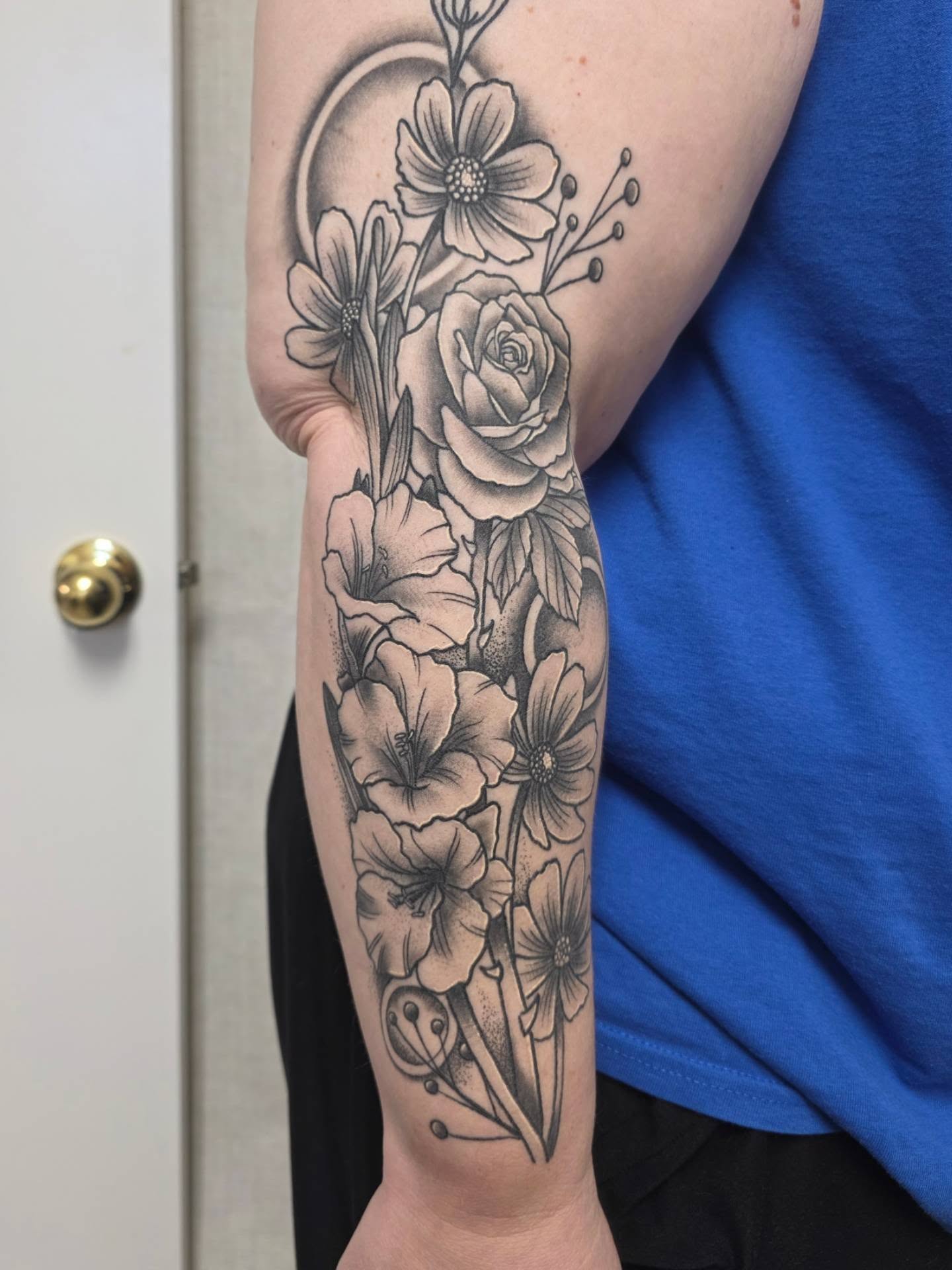 Tattoo by @robot85kills — black_and_grey, realism
