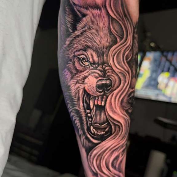 Tattoo by @dr_zeus_tattoo — realism, black_and_grey