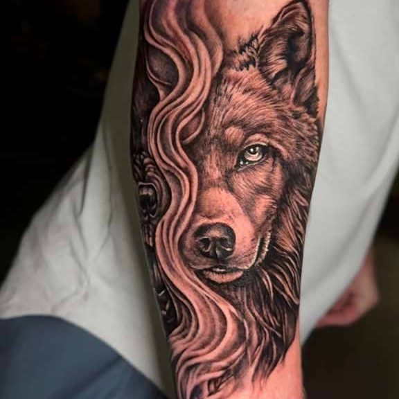 Tattoo by @dr_zeus_tattoo — realism, black_and_grey