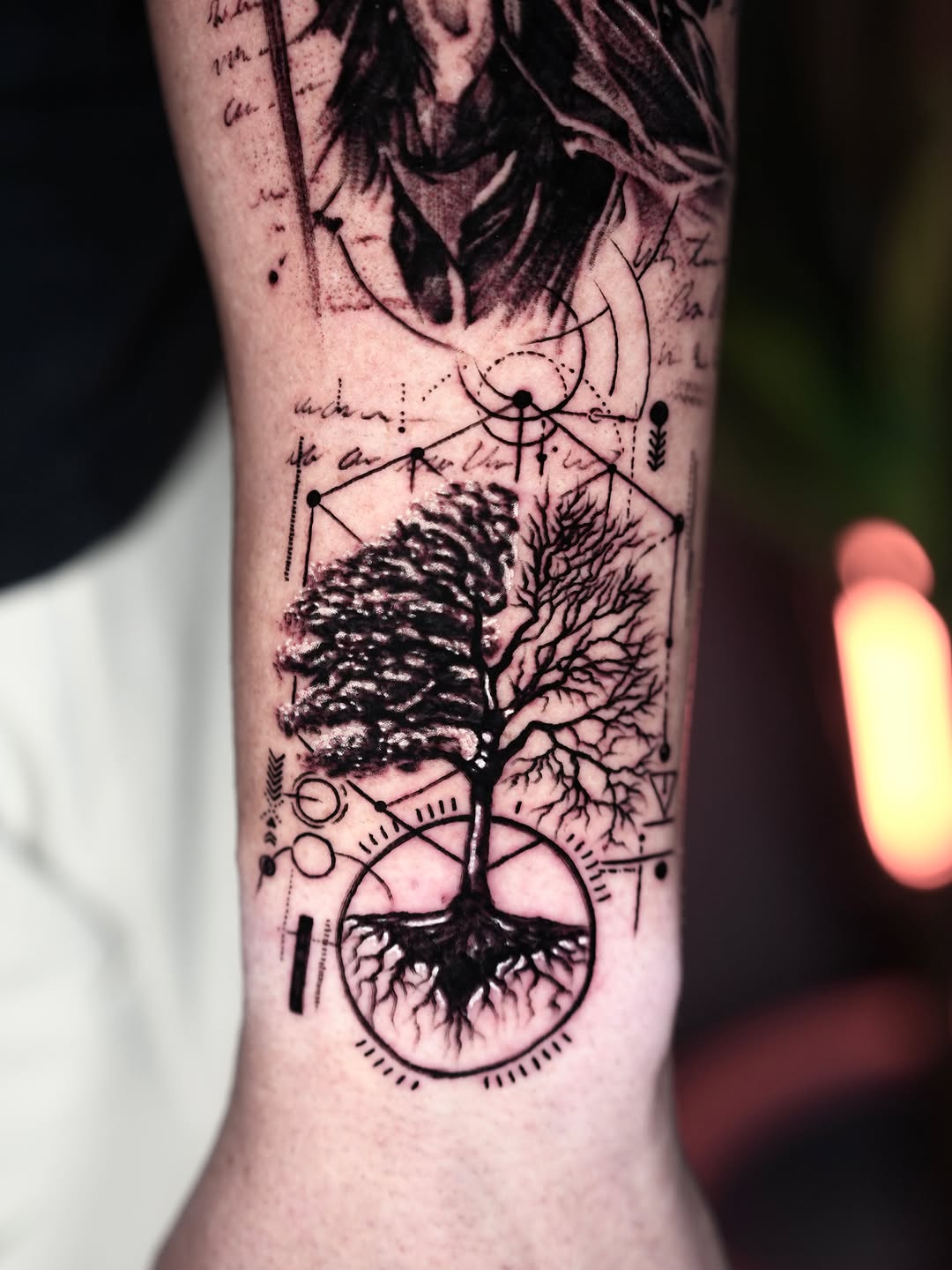 Tattoo by @adriantattoohlg — geometric, blackwork