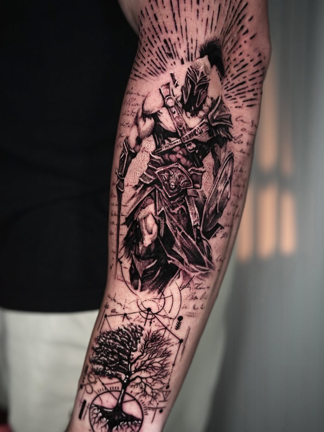 Tattoo by @adriantattoohlg — realism, black_and_grey
