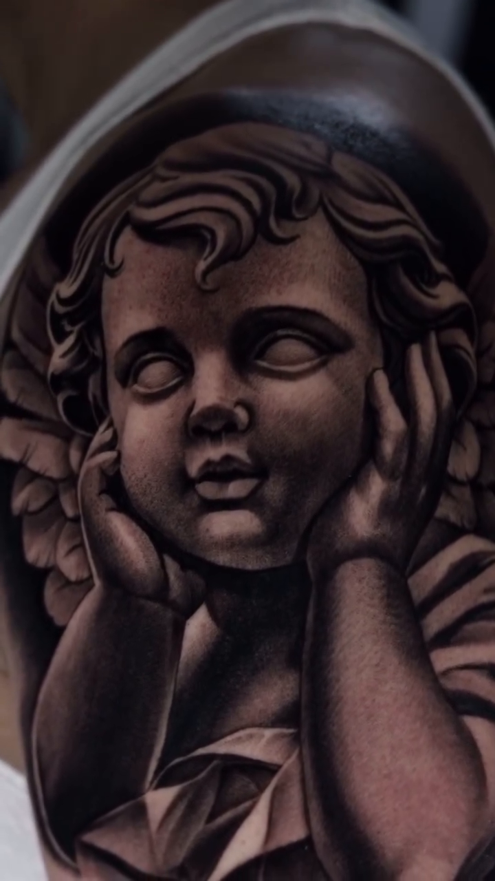 Tattoo by @lys__ink — realism, black_and_grey