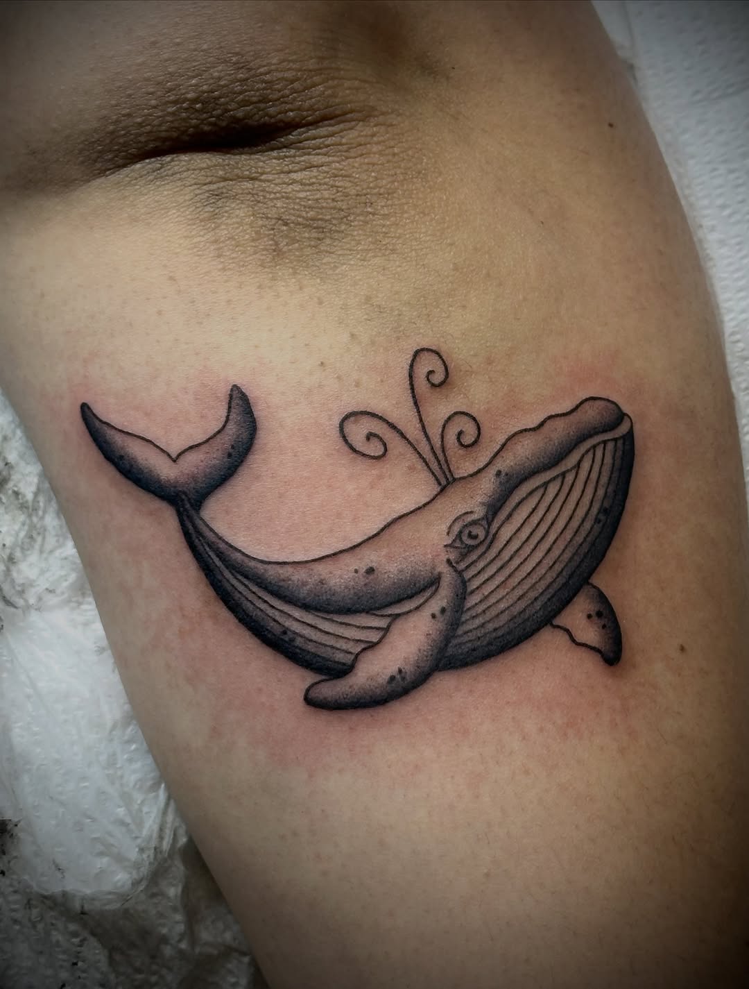 Tattoo by @chloerose.tattoos — black_and_grey, realism