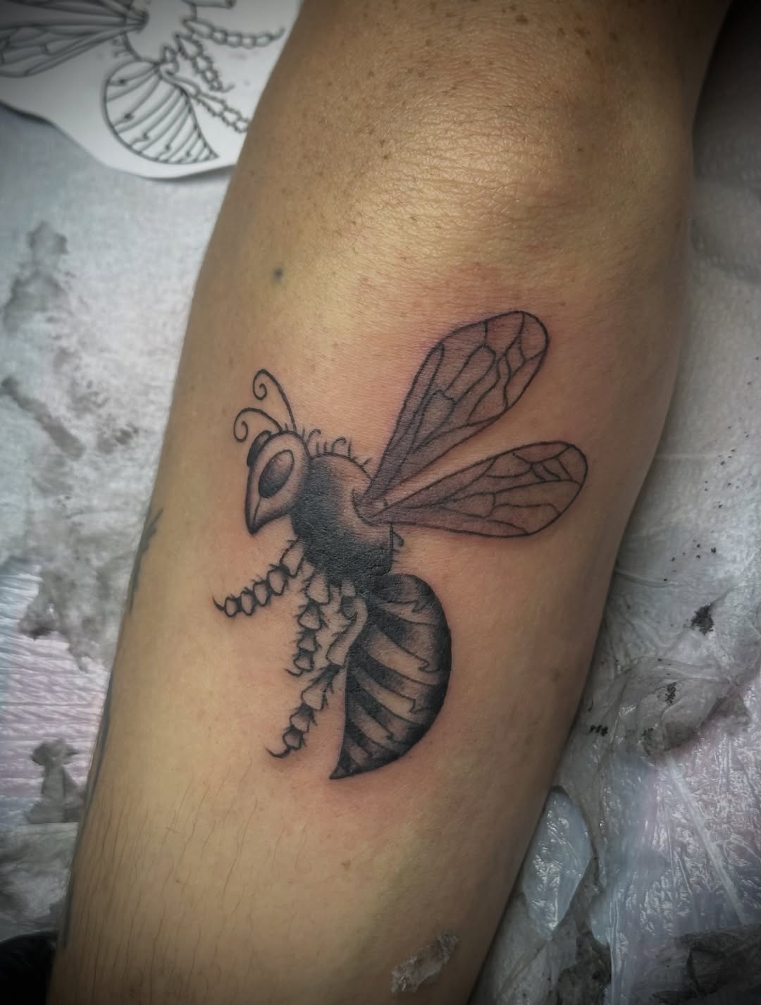 Tattoo by @chloerose.tattoos — black_and_grey, chicano