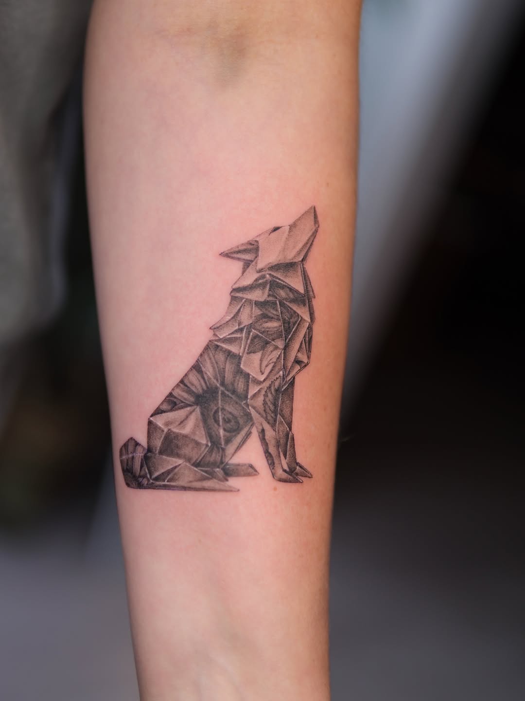Tattoo by @alinasovina.tattooing — geometric, black_and_grey