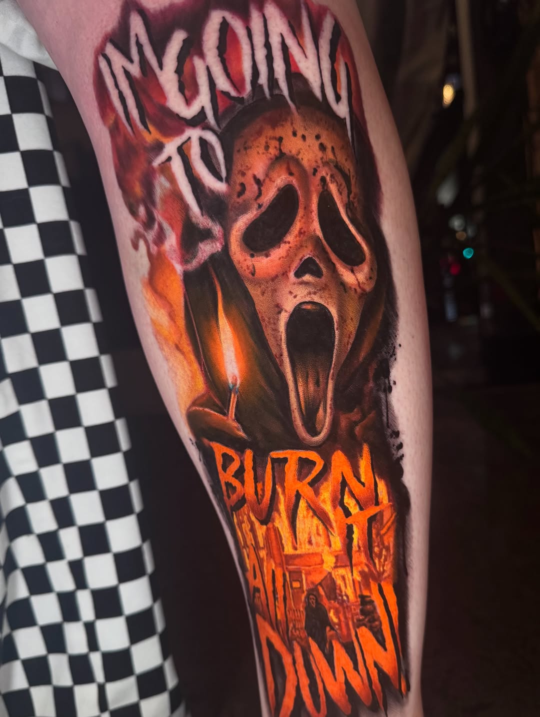 Tattoo by @sideshow_danny — realism, lettering_script
