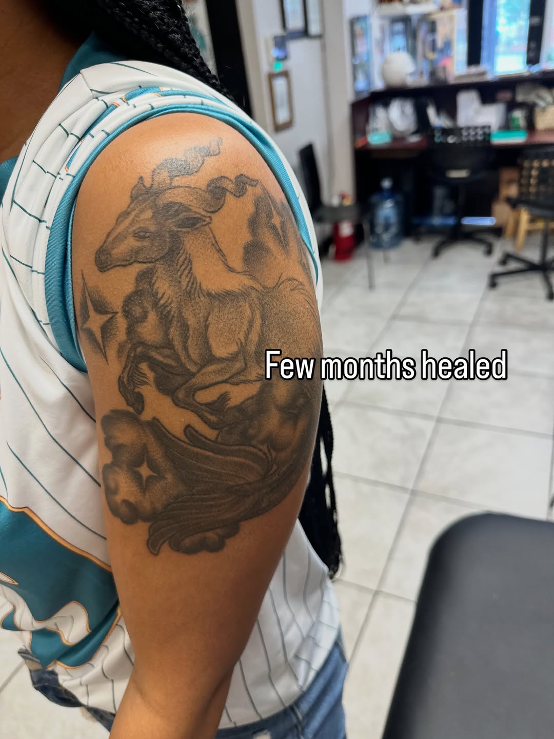Tattoo by @mialaynetattoo — black_and_grey, realism