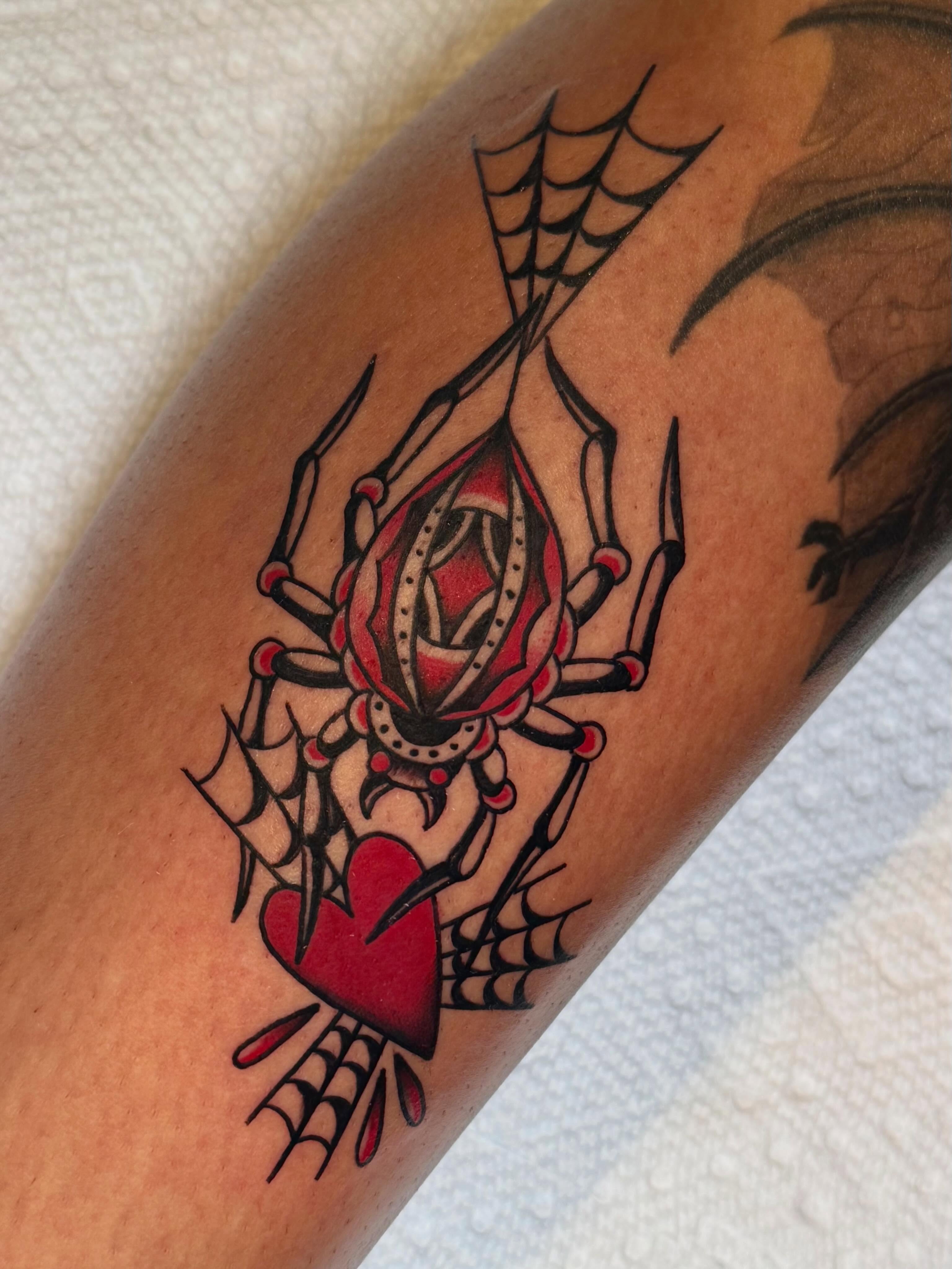 Tattoo by @senemtattooer — american_traditional, dotwork
