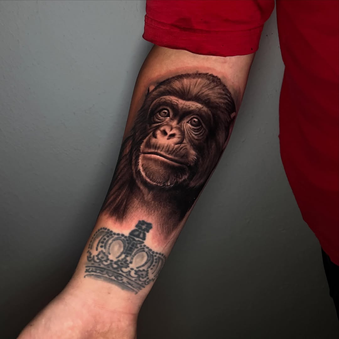 Tattoo by @burkes.body.graphic — realism, black_and_grey