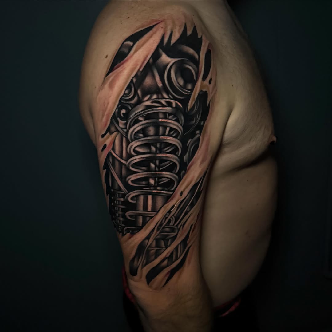 Tattoo by @kat_tattooer — realism, black_and_grey