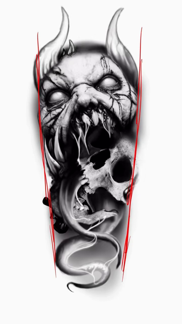 Tattoo by @joe_antonio_tattoos — dark_realism, black_and_grey
