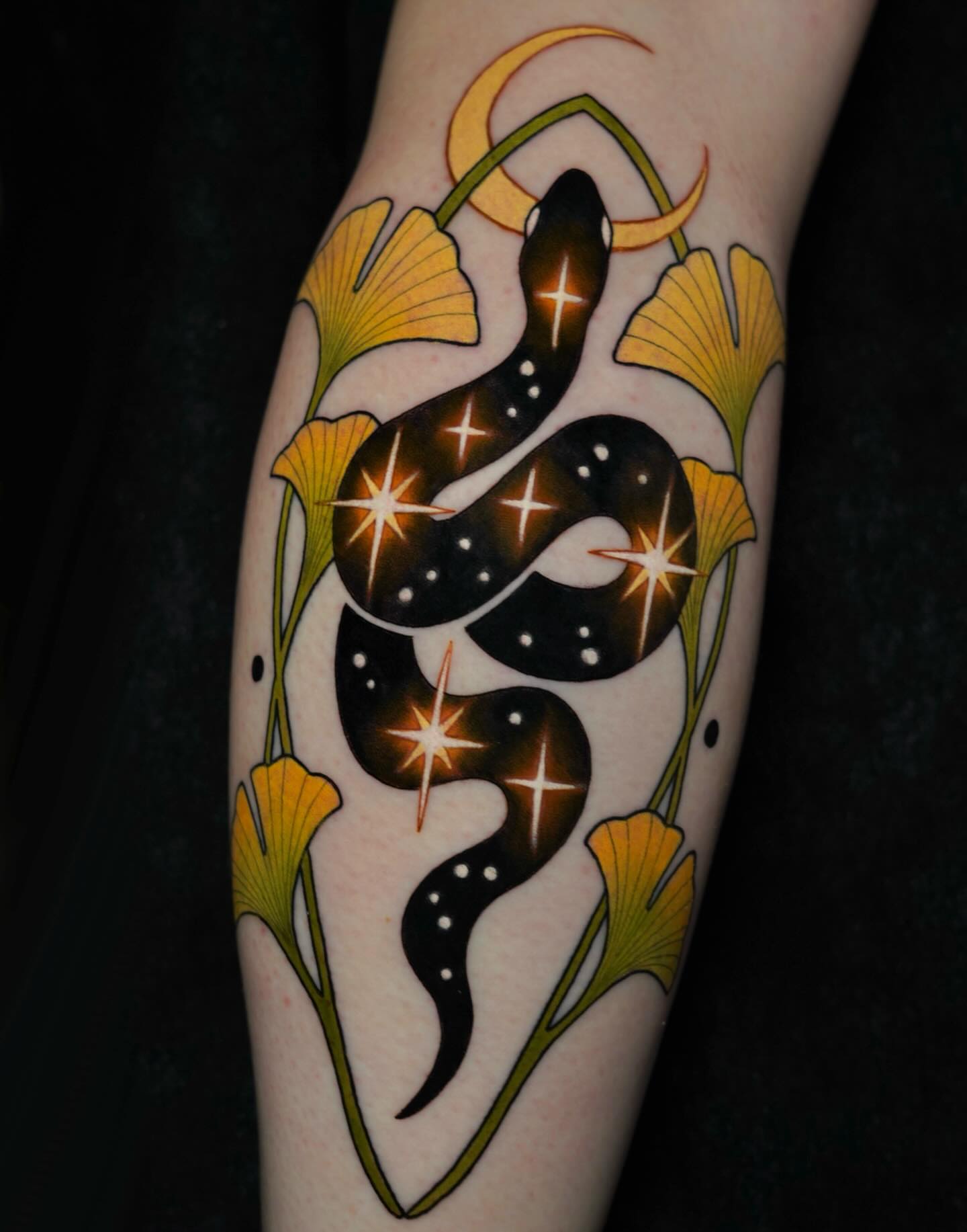 Tattoo by @sketchbrooke_ — dotwork, illustrative