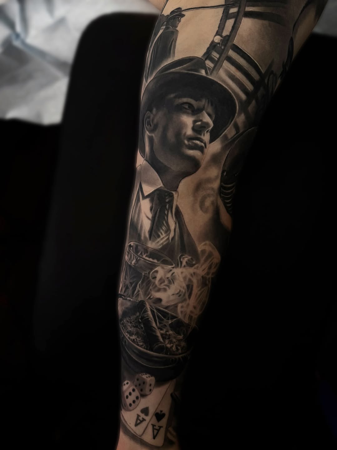 Tattoo by @gabpolflit_tattooartist — realism, black_and_grey