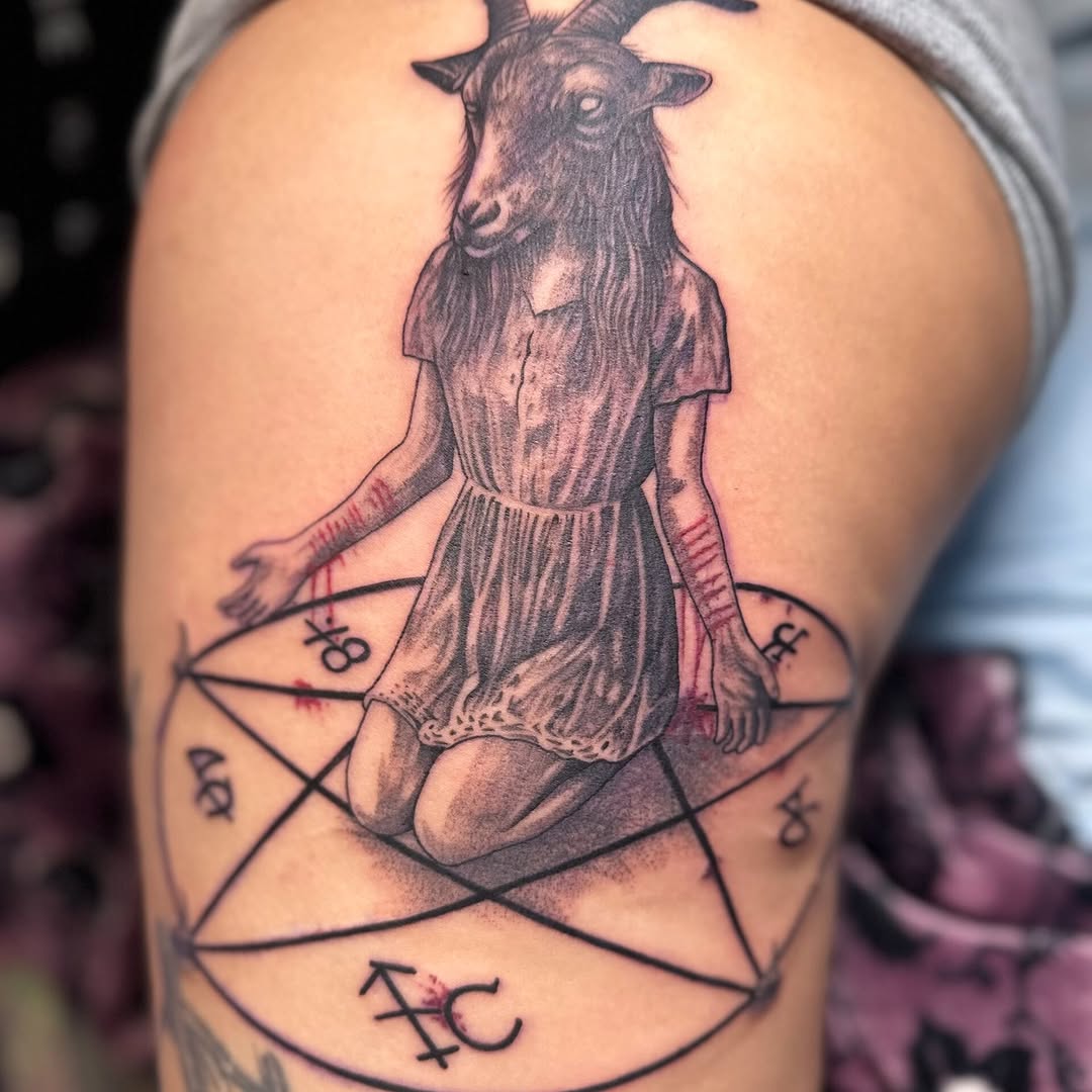 Tattoo by @lenca_art — dark_realism, black_and_grey