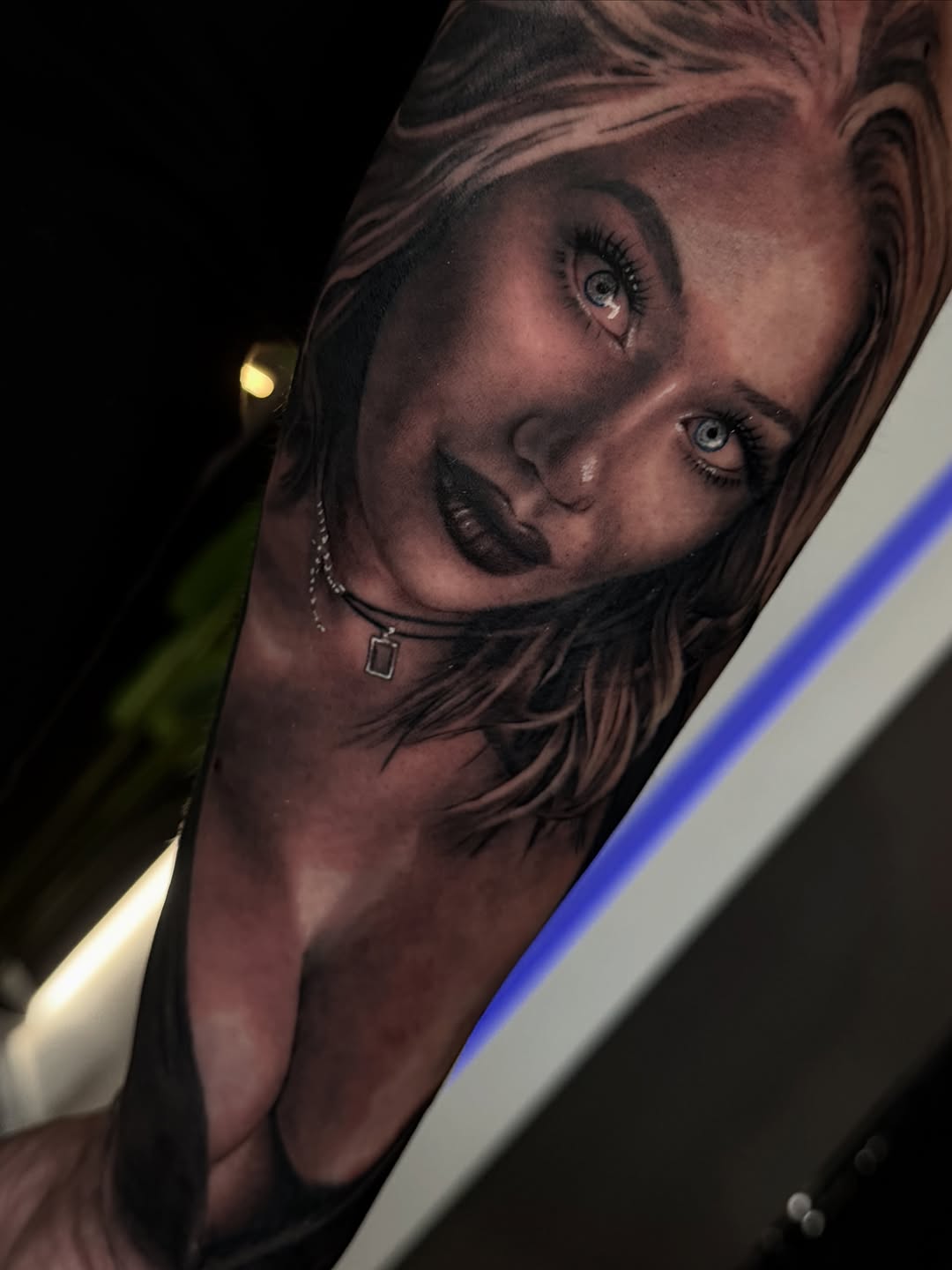 Tattoo by @salazar_ink — realism, black_and_grey