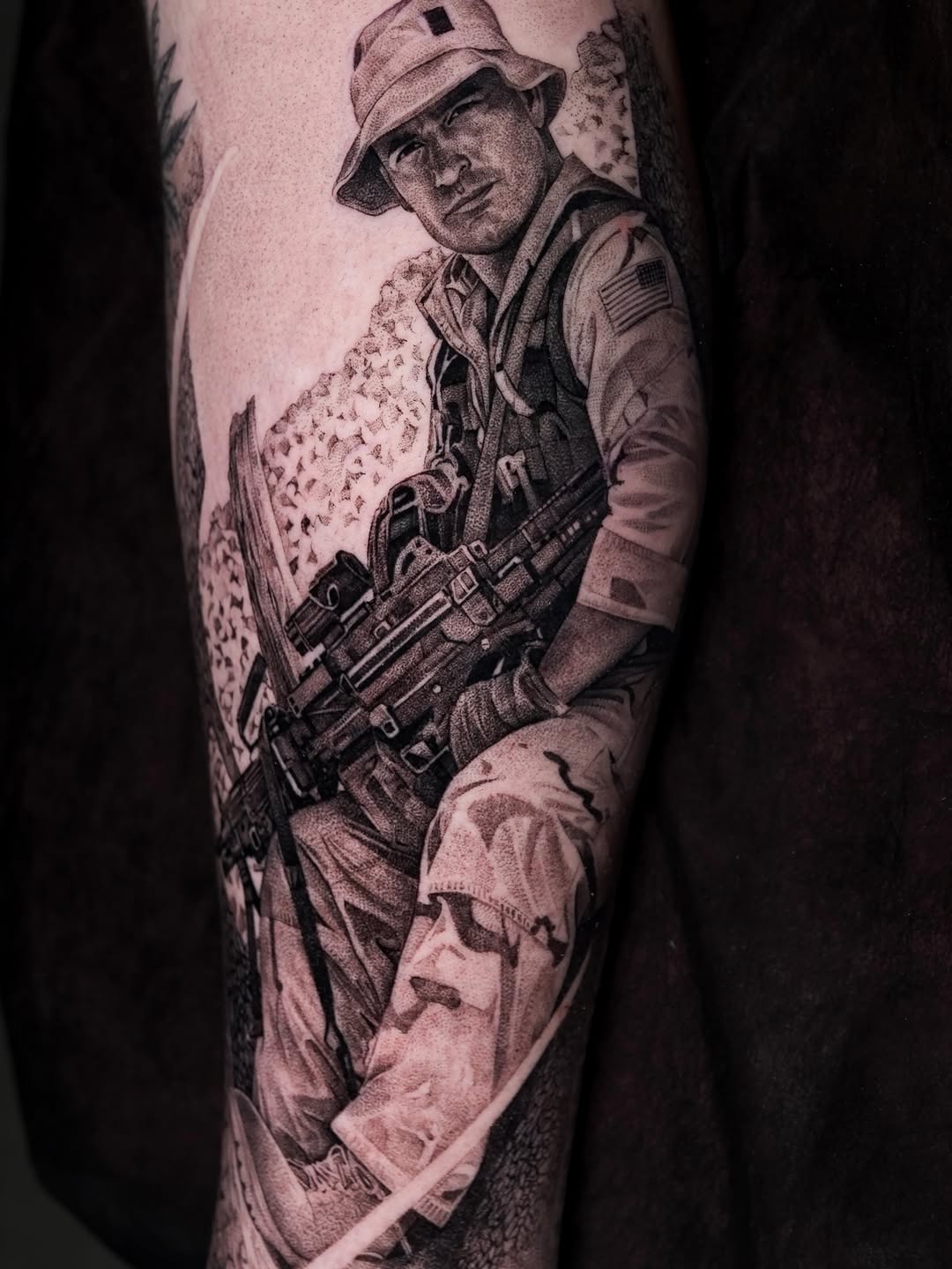 Tattoo by @_escobart — realism, black_and_grey
