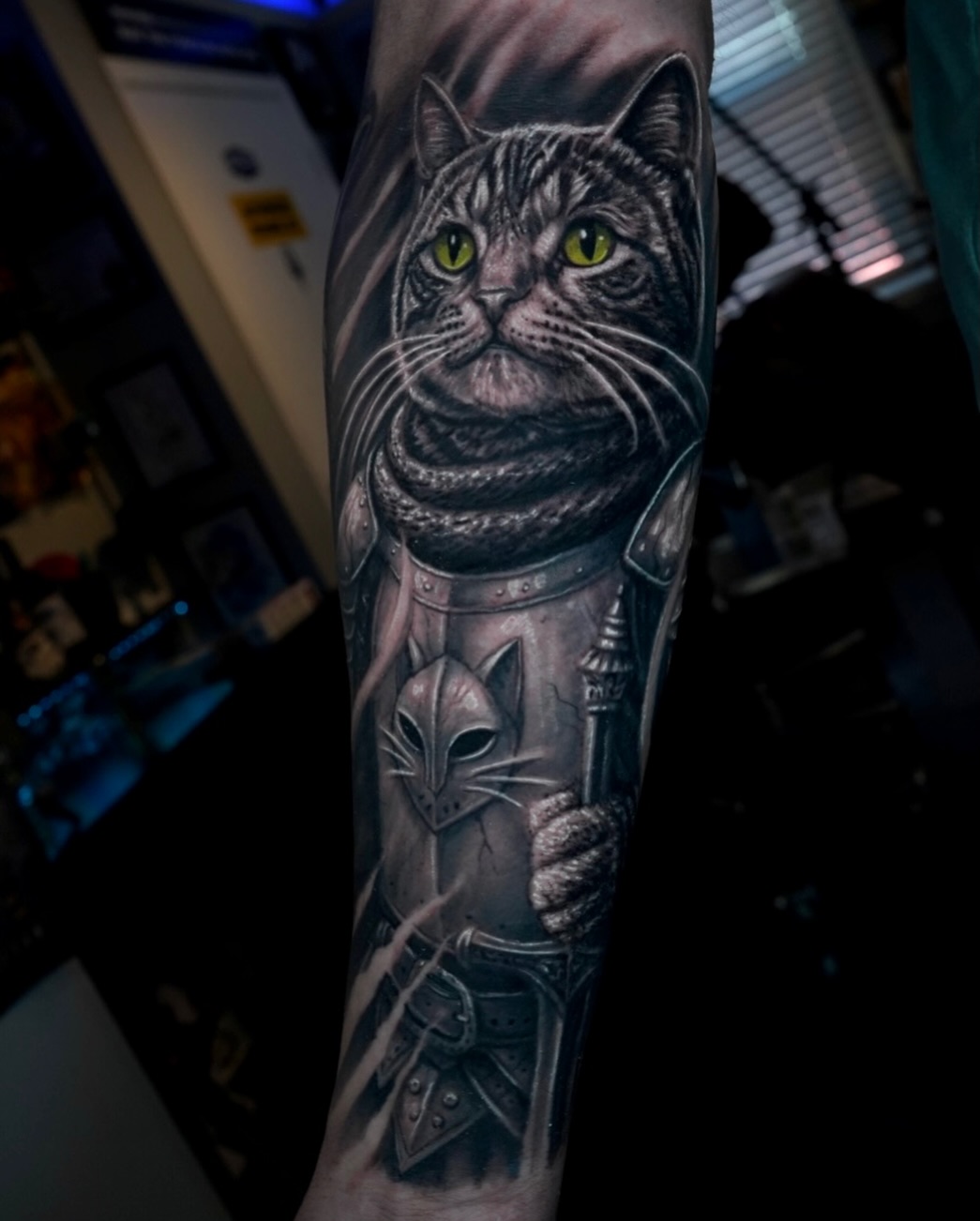 Tattoo by @devinmullentattoos — realism, black_and_grey