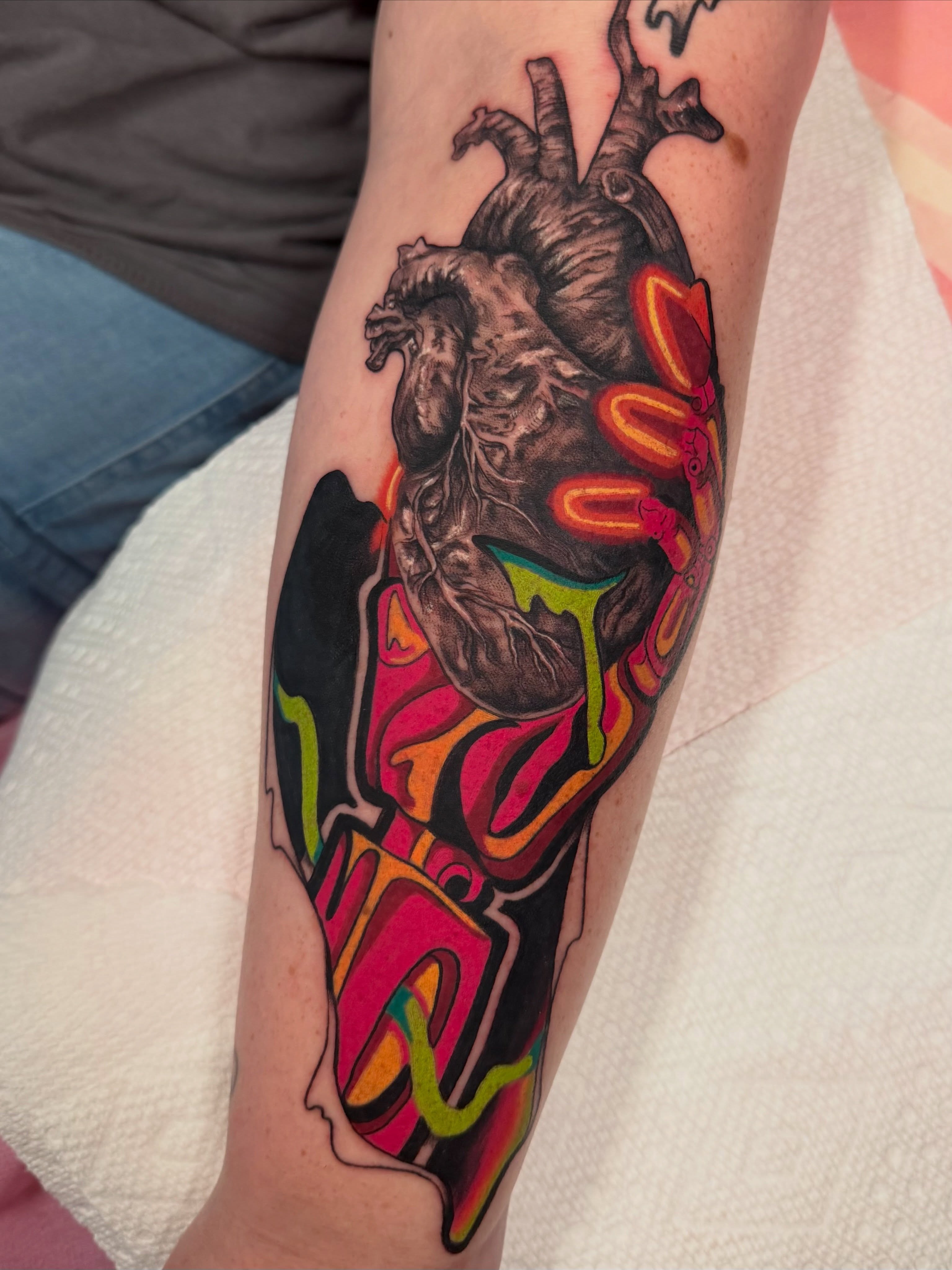 Tattoo by @melted_soul — realism, trash_polka