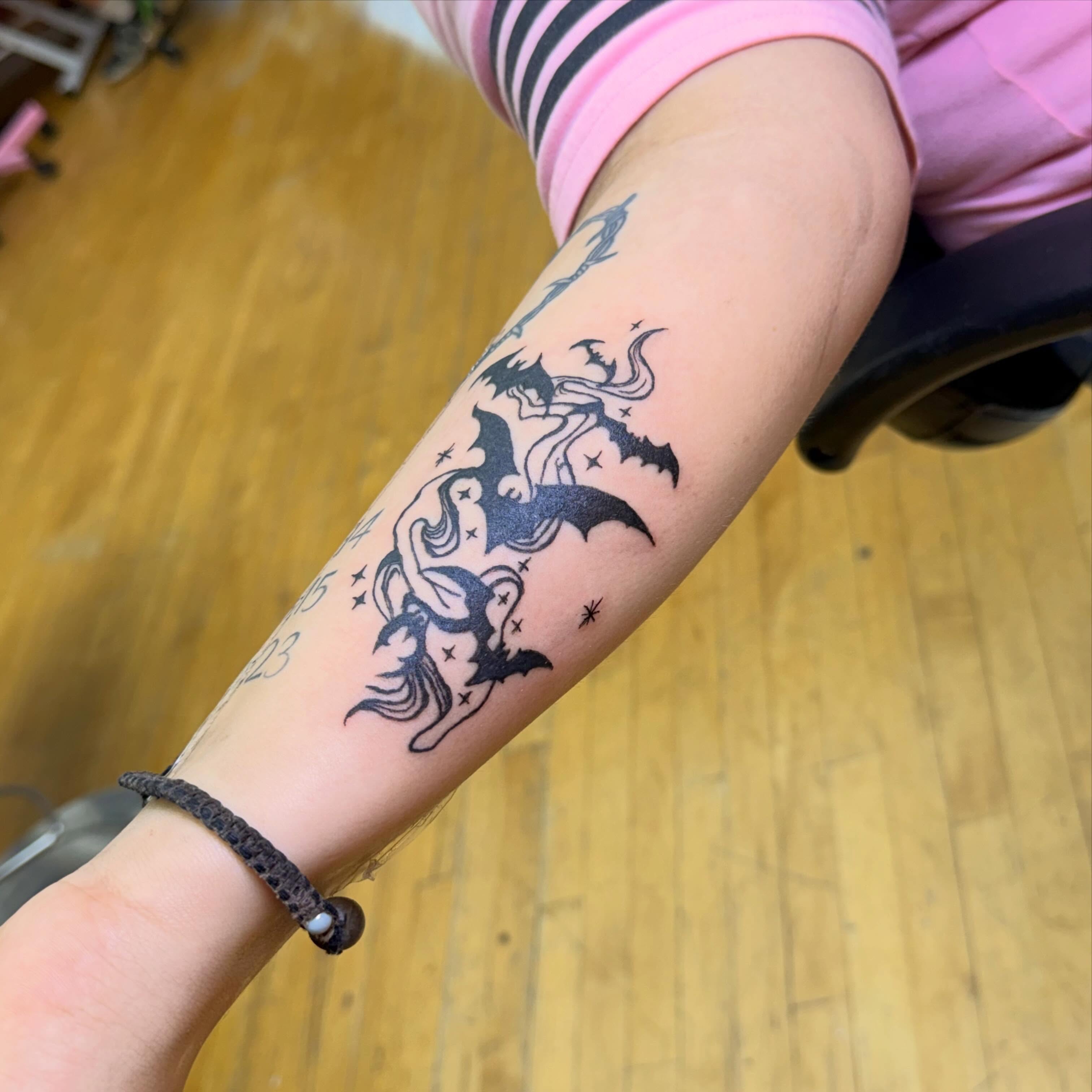 Tattoo by @inked_by_parisapple — black_and_grey