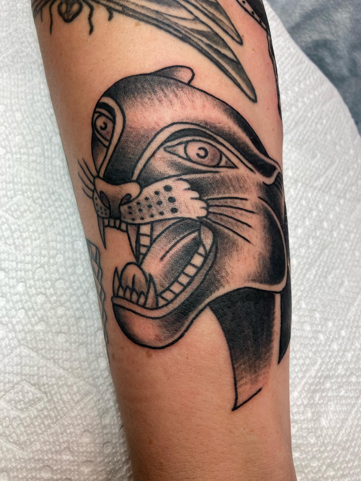 Tattoo by @jessewortheytattoo — black_and_grey