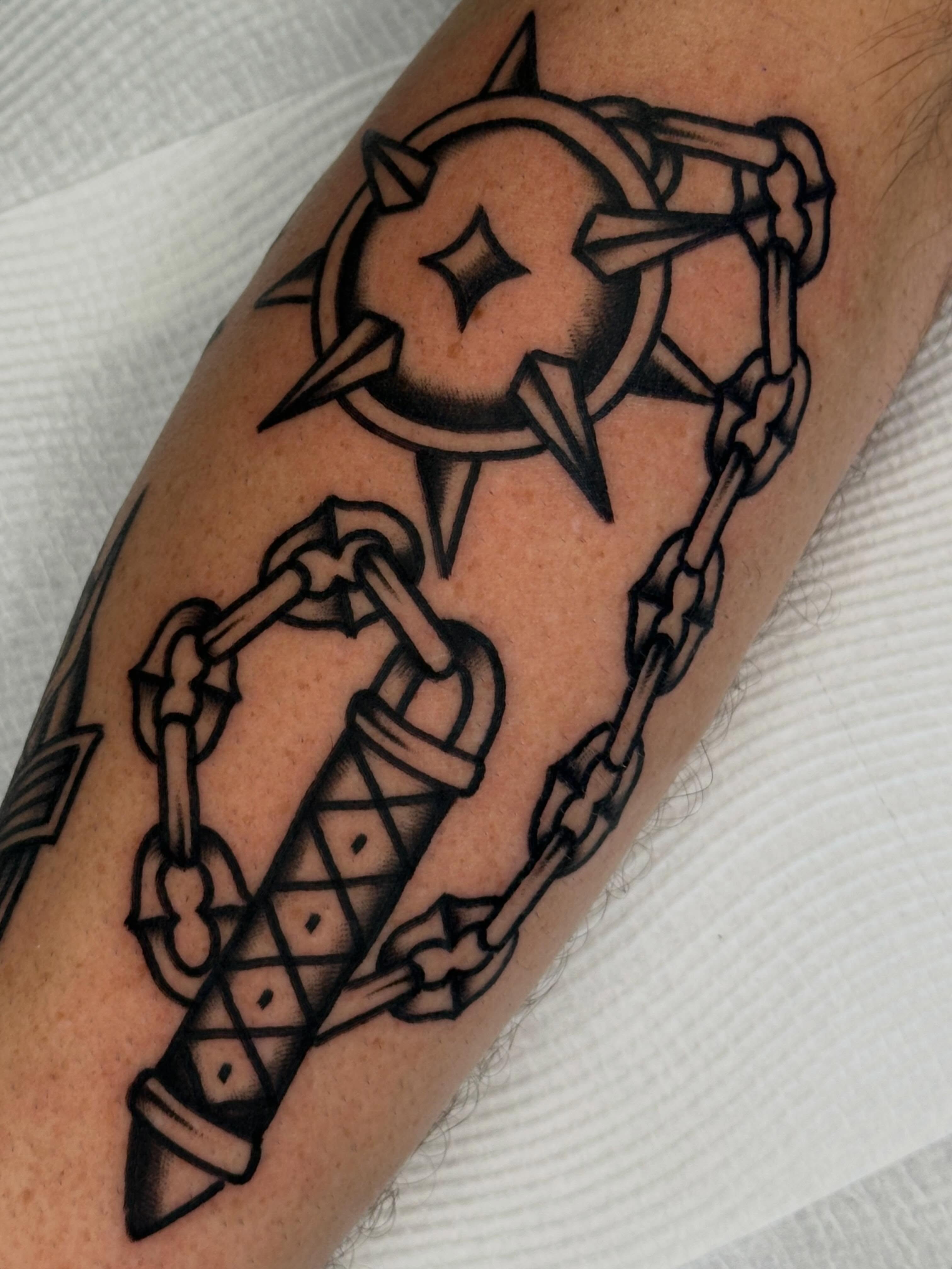 Tattoo by @koonta_tattoo — black_and_grey