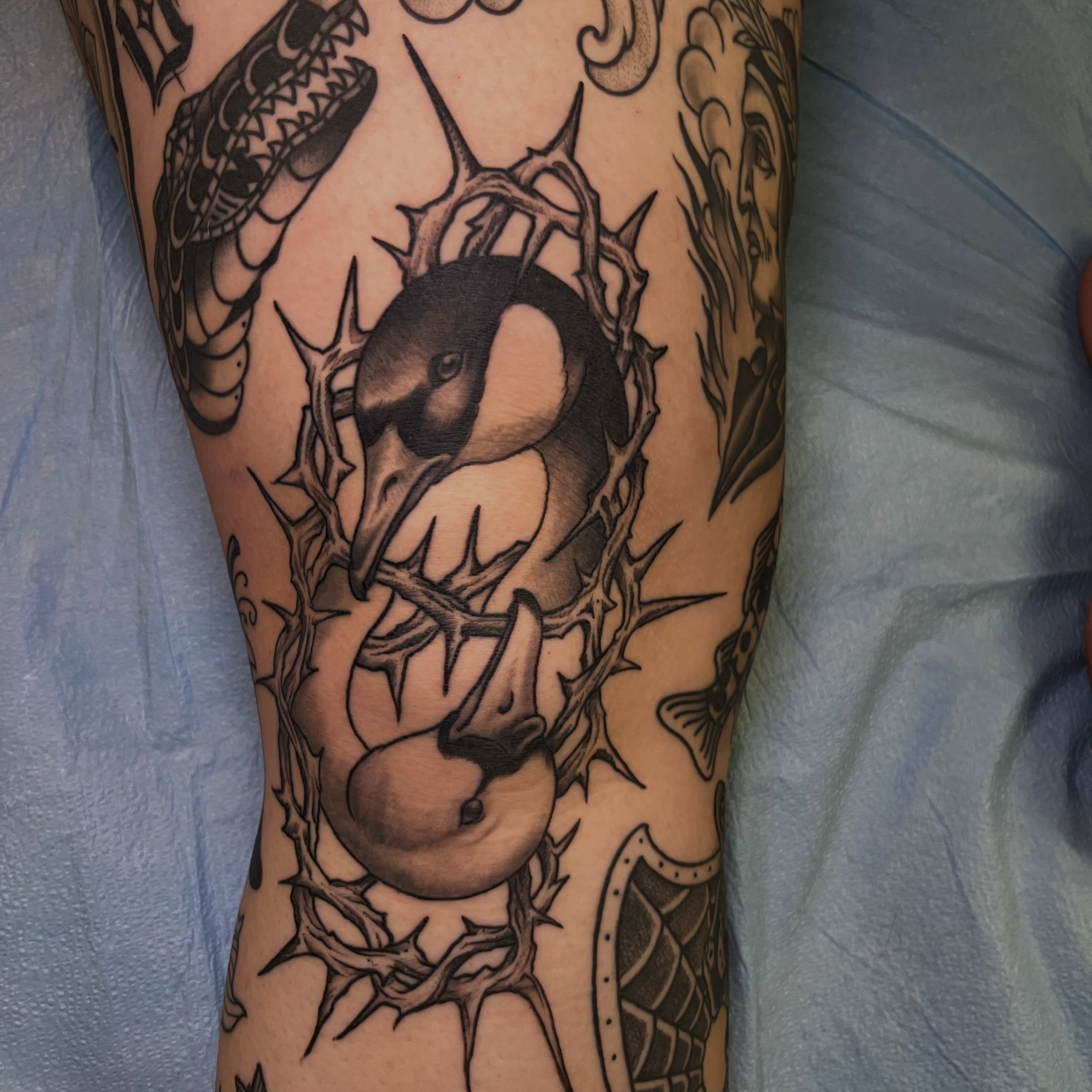 Tattoo by @eptattoos — black_and_grey
