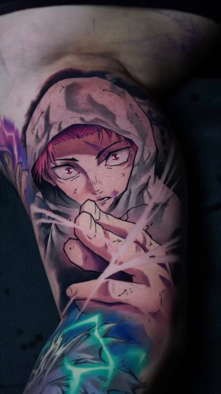Anime tattoo on the forearm by Anime