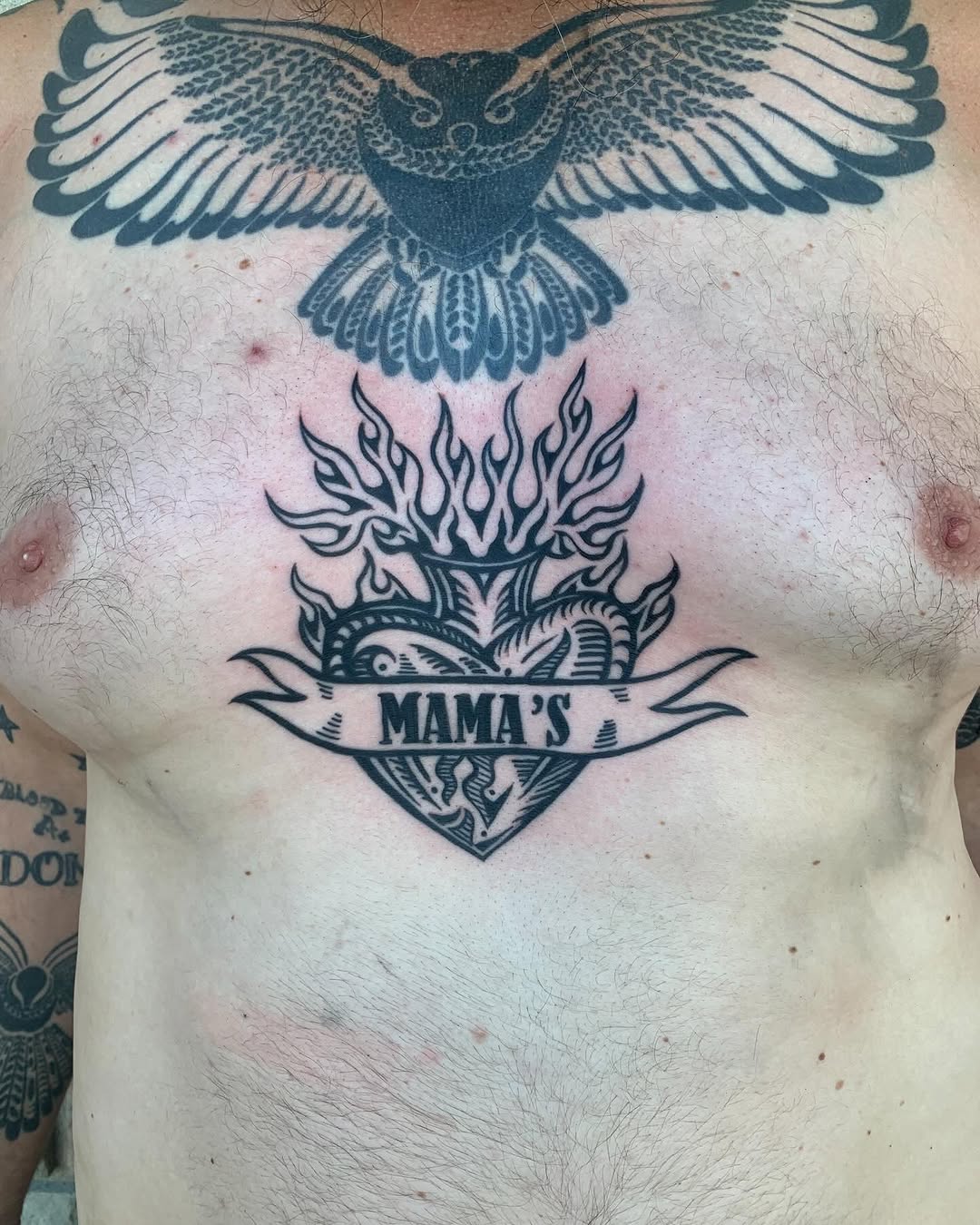 Tattoo by @beehemothtattoo โ blackwork, lettering_script